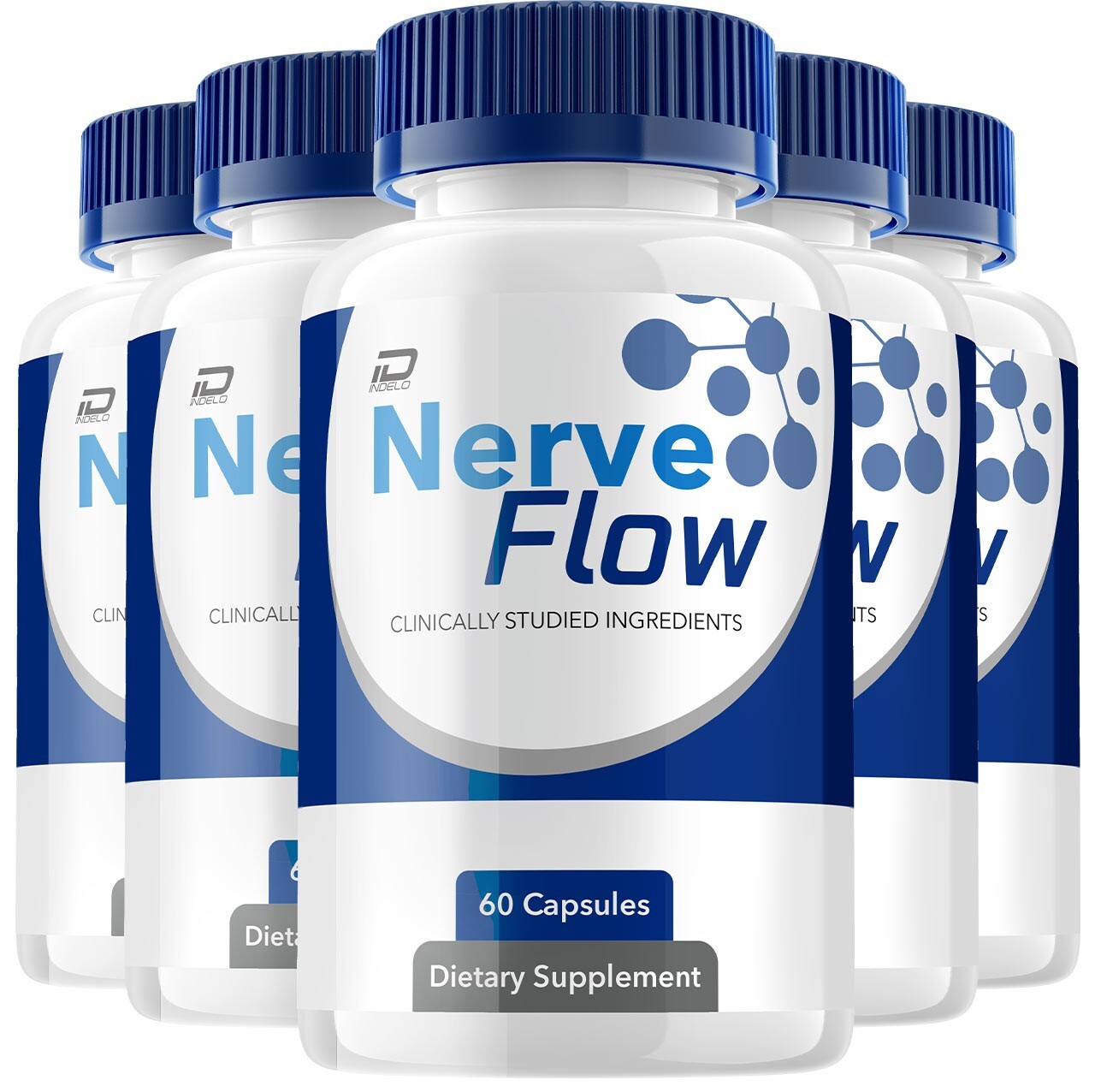 (5 Pack) Nerve Flow Capsules – NerveFlow All Natural Glycogen Support