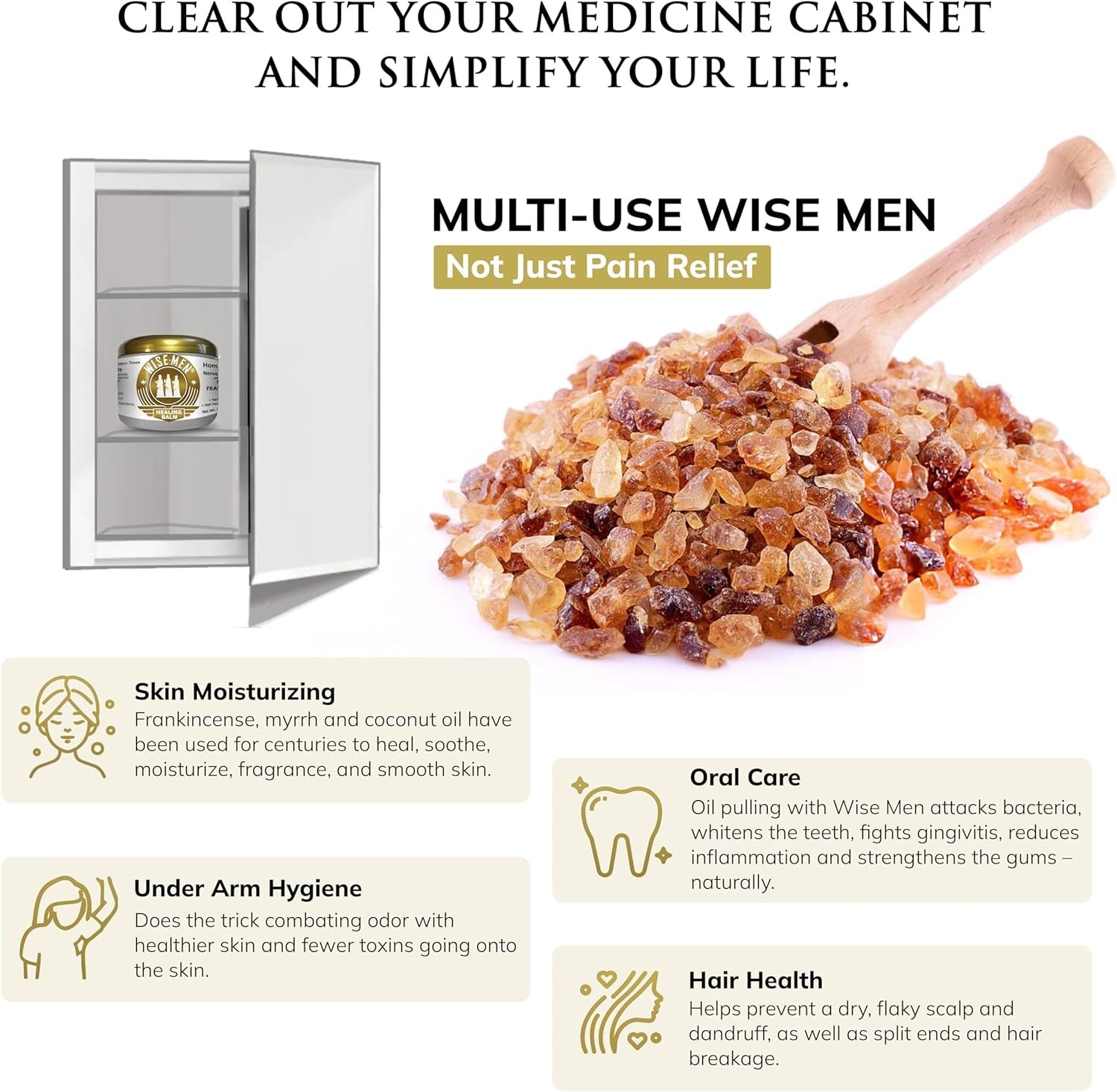 Wise Men Healing Balm with Frankincense and Myrrh for Neuropathy and Pain Relief