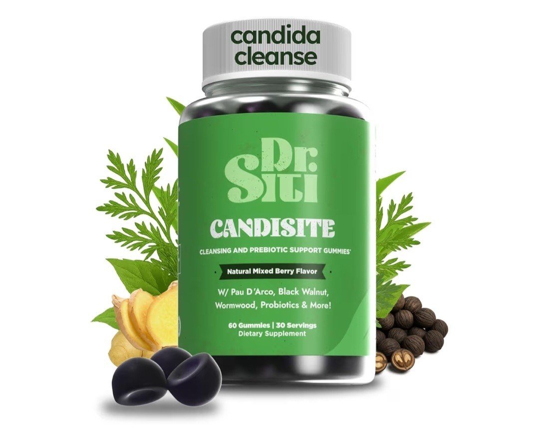 Dr. Siti Candisite Candida Cleanse 60 Gummies Digestive Support Mixed Berry