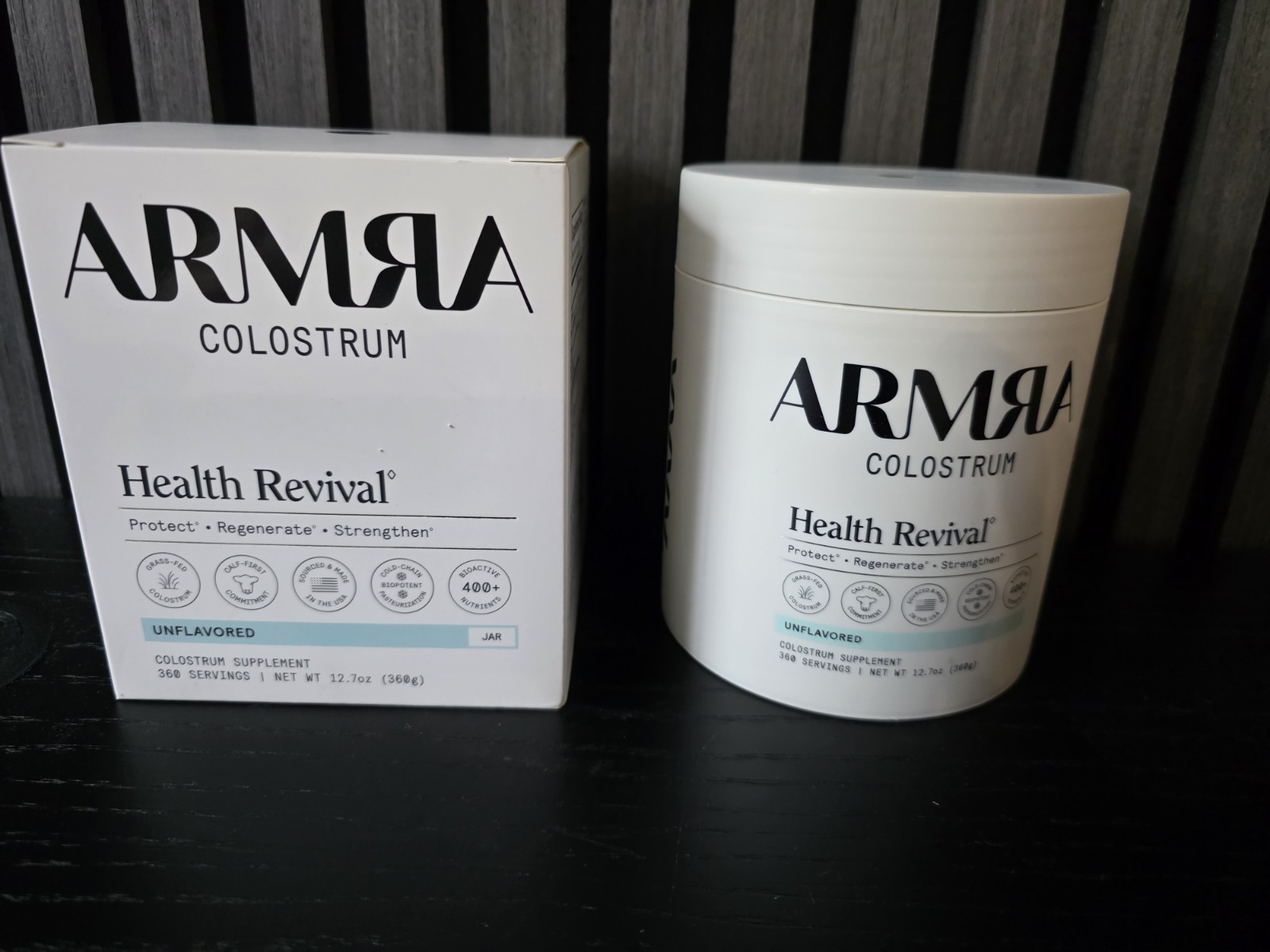 ARMRA Colostrum Unflavored 360 Servings Health Revival Powder 12.7oz