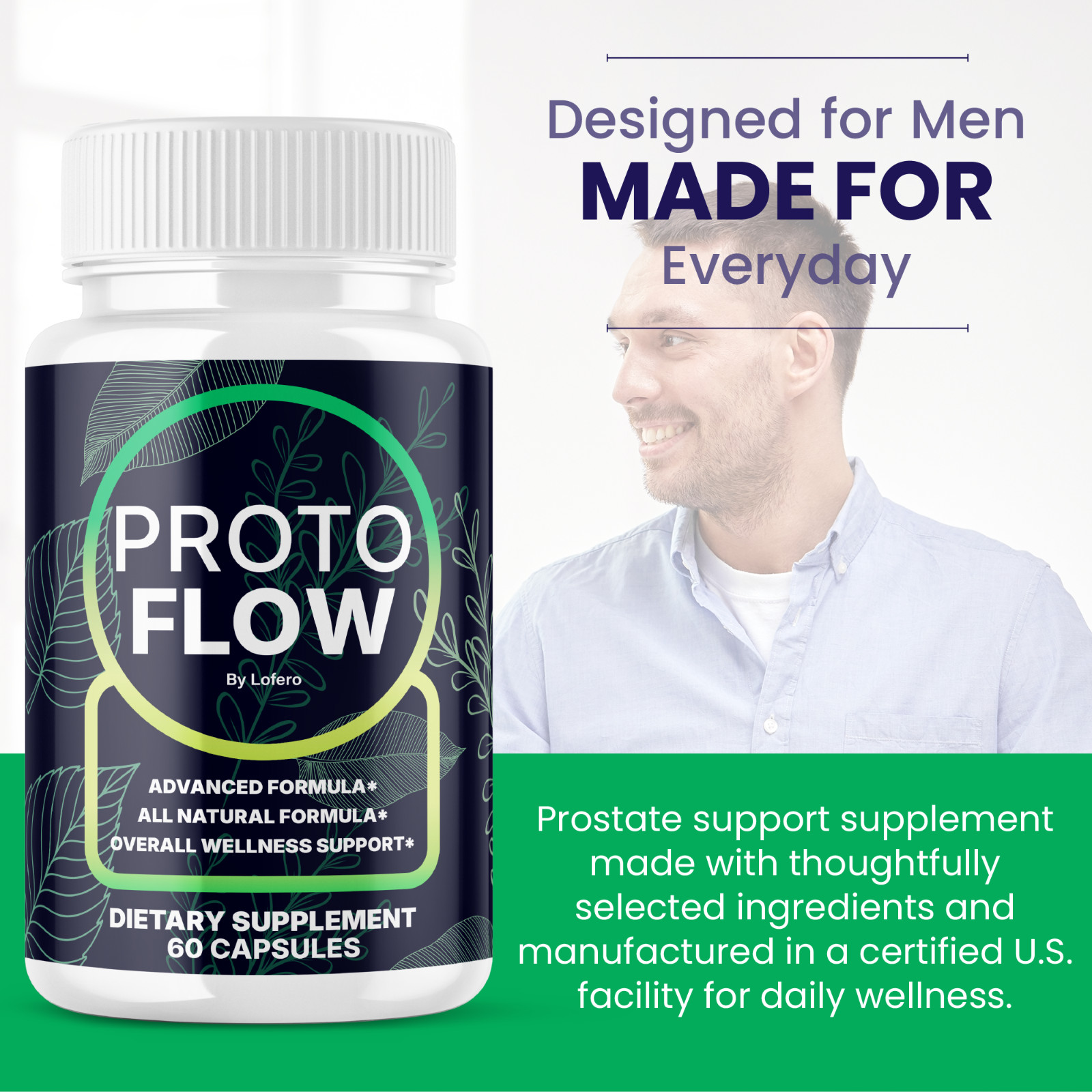 ProtoFlow Prostate Capsules Proto Flow Health Formula Supplement Reviews (60 ct)