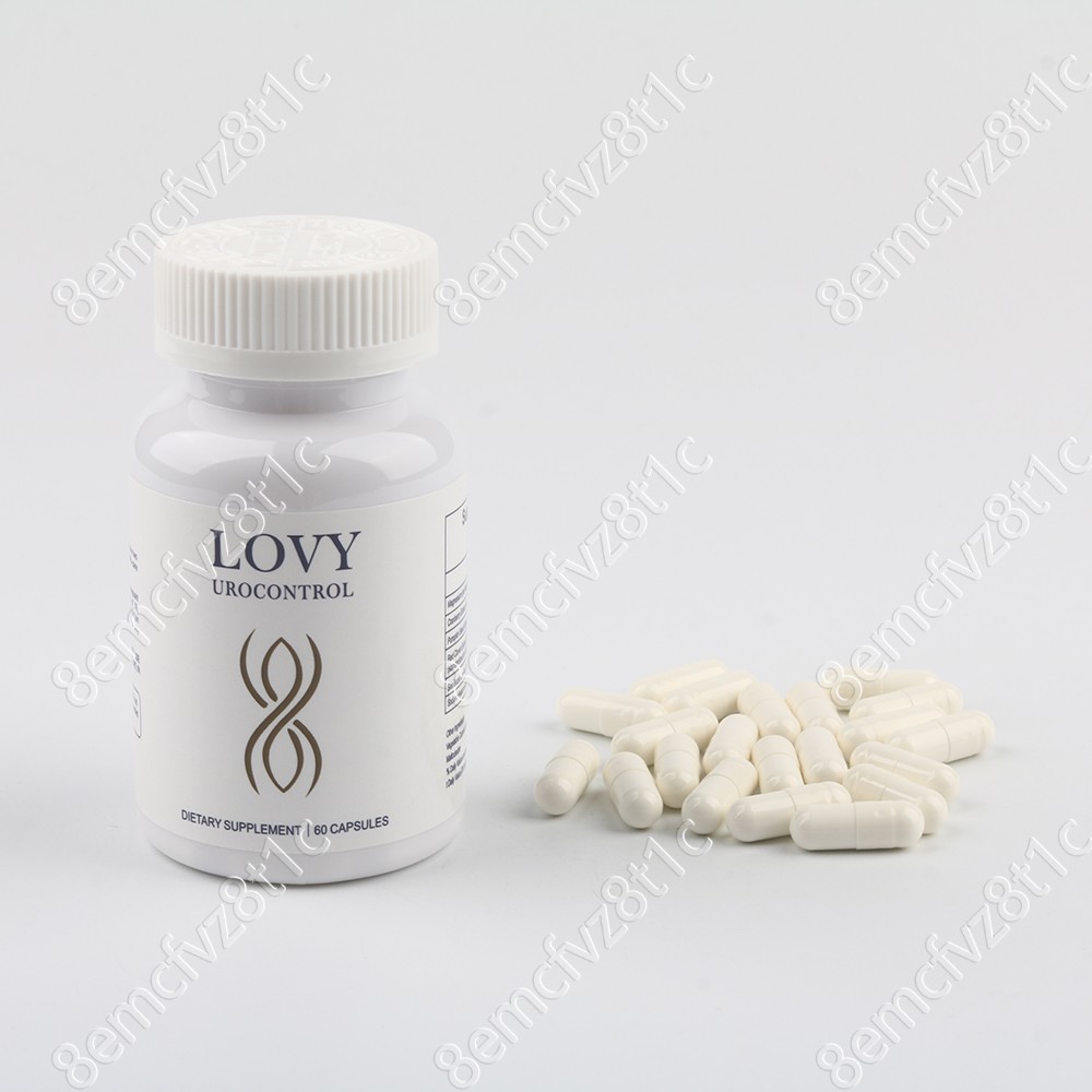 Lovy Urocontrol Capsules, Bladder Health Supplement, Non-GMO, Gluten Free, 60 ct