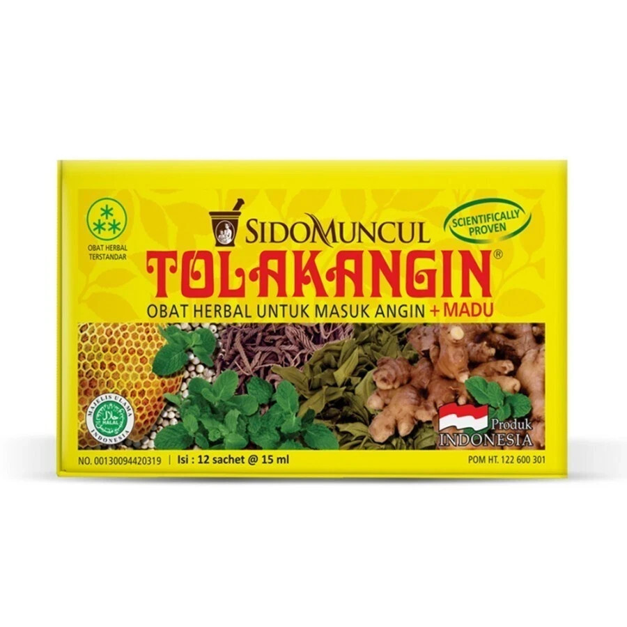 Tolak Angin Sido Muncul Supplement – Cough & Stamina Aid Drink for Cold & Travel