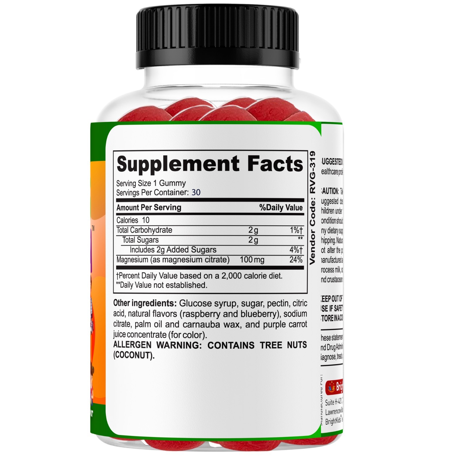 Brain Booster Supplement For Kids & Teens, Support Memory, Kids Vitamin 12/12/25