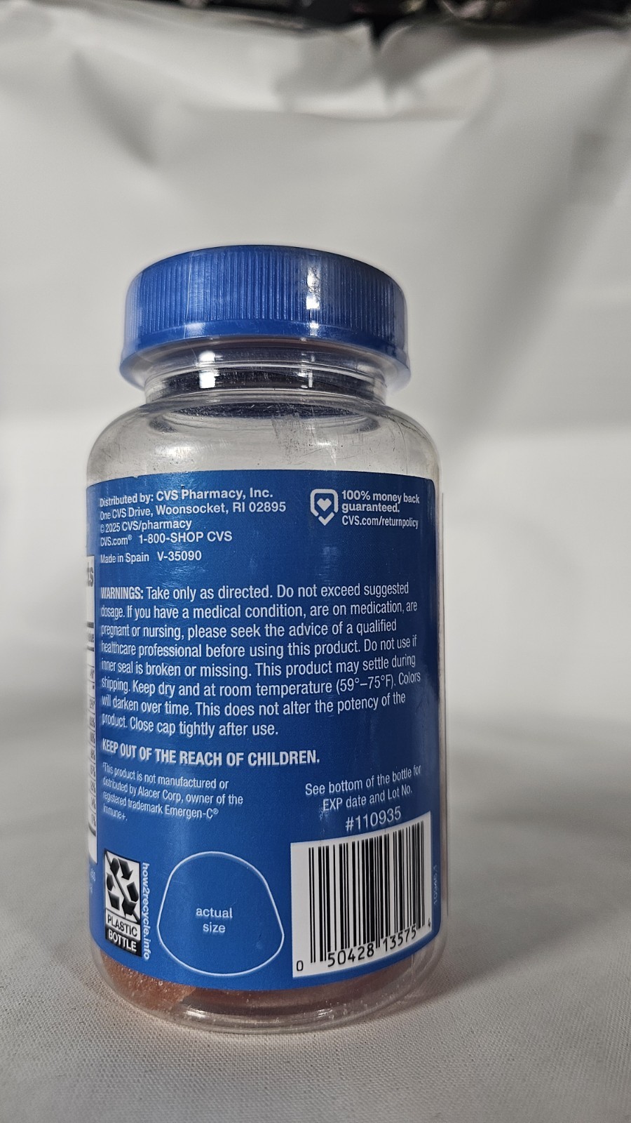Immunity Gummies 750 Mg Vitamin C Per Serving 45 ct EXP 11/2027