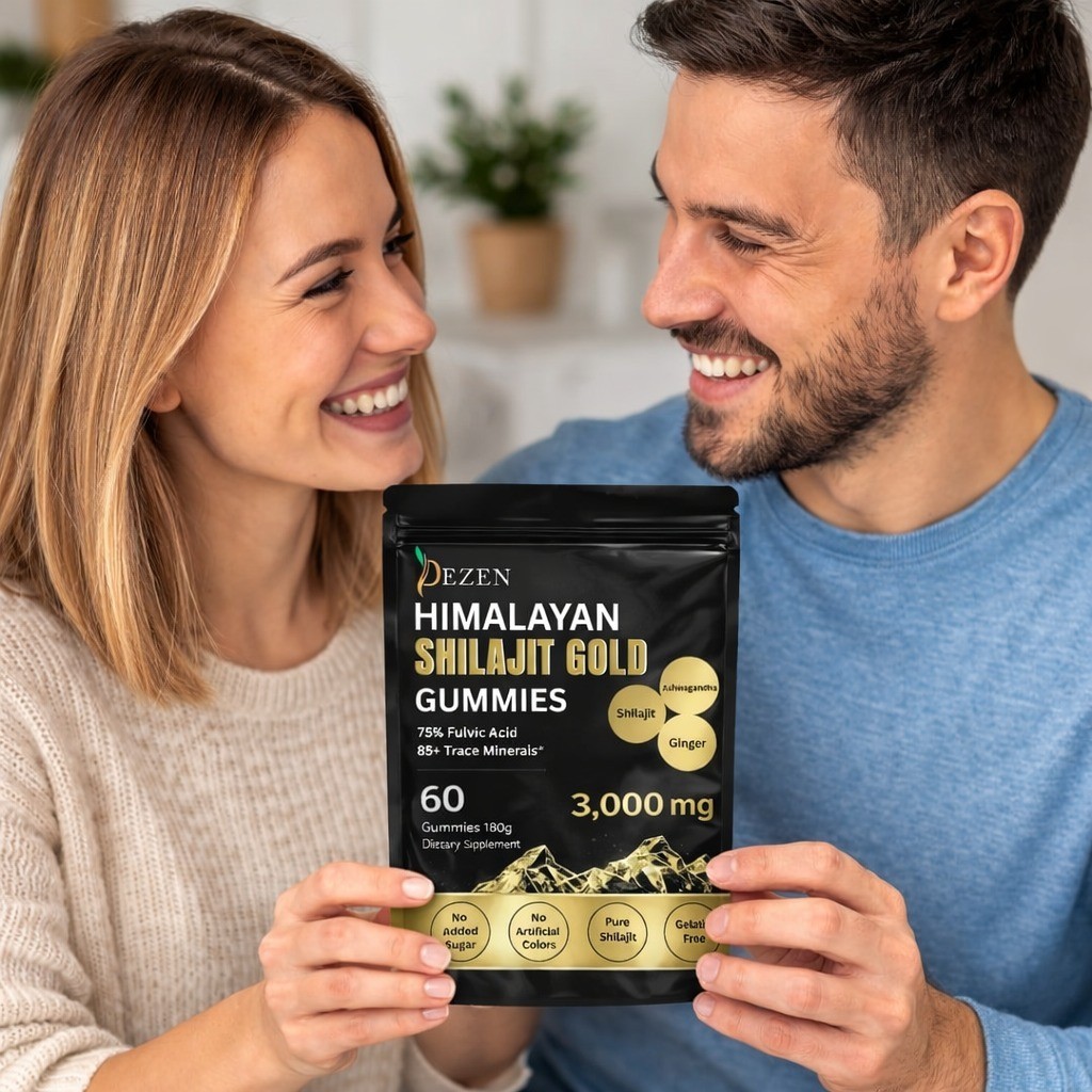 LOCRED Pure Himalayan Shilajit Gummies with Ashwagandha, 60 Count