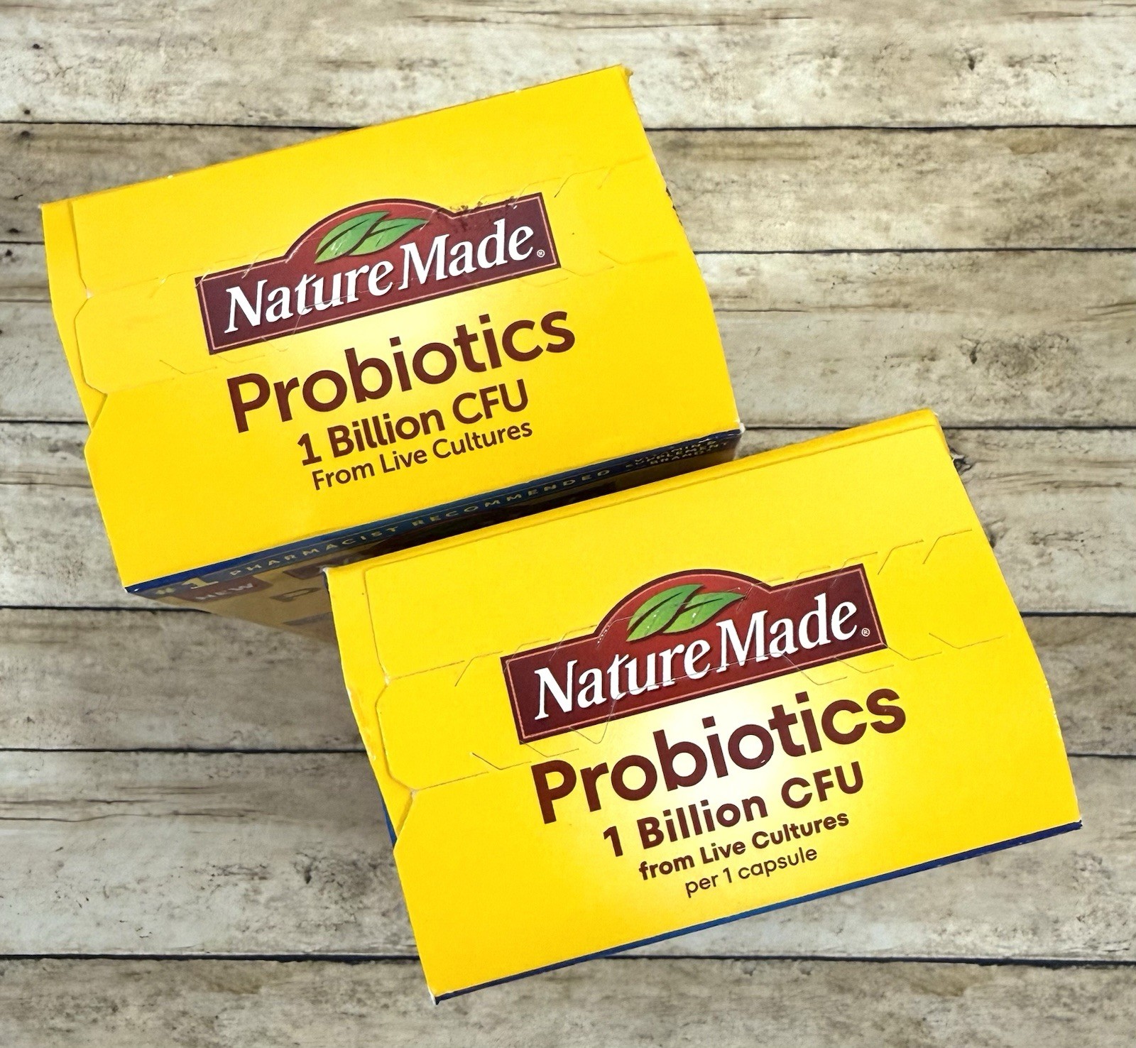 2PK Nature Made Probiotics 1 Billion CFU 30 Capsules EA EXP 8/27;12/27 FAST SHIP
