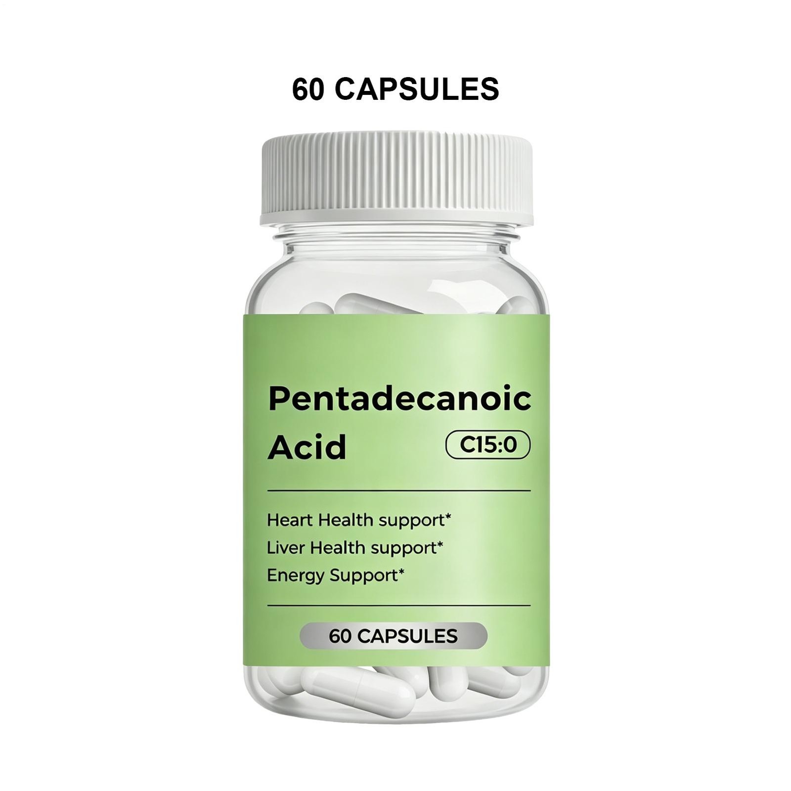 C15:0 Supplement, 2×60 Caps Pentadecanoic Acid, High Altitude Sheep Milk Sourced