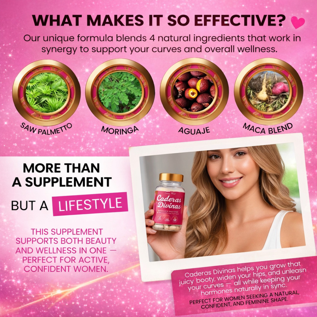 Maximum Butt & Hips Growth: Caderas Divinas Pills – Aguaje Curvy Fruit + Maca