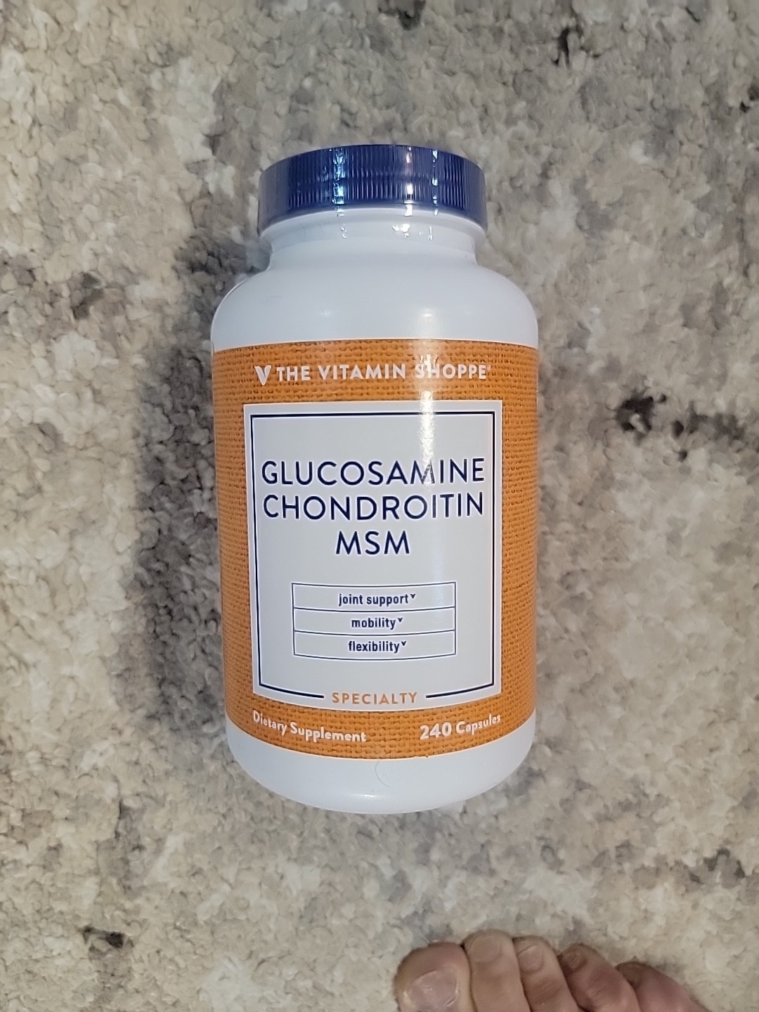 NEW The Vitamin Shoppe Glucosamine Chondroitin MSM, 240 CAPS EX3/26