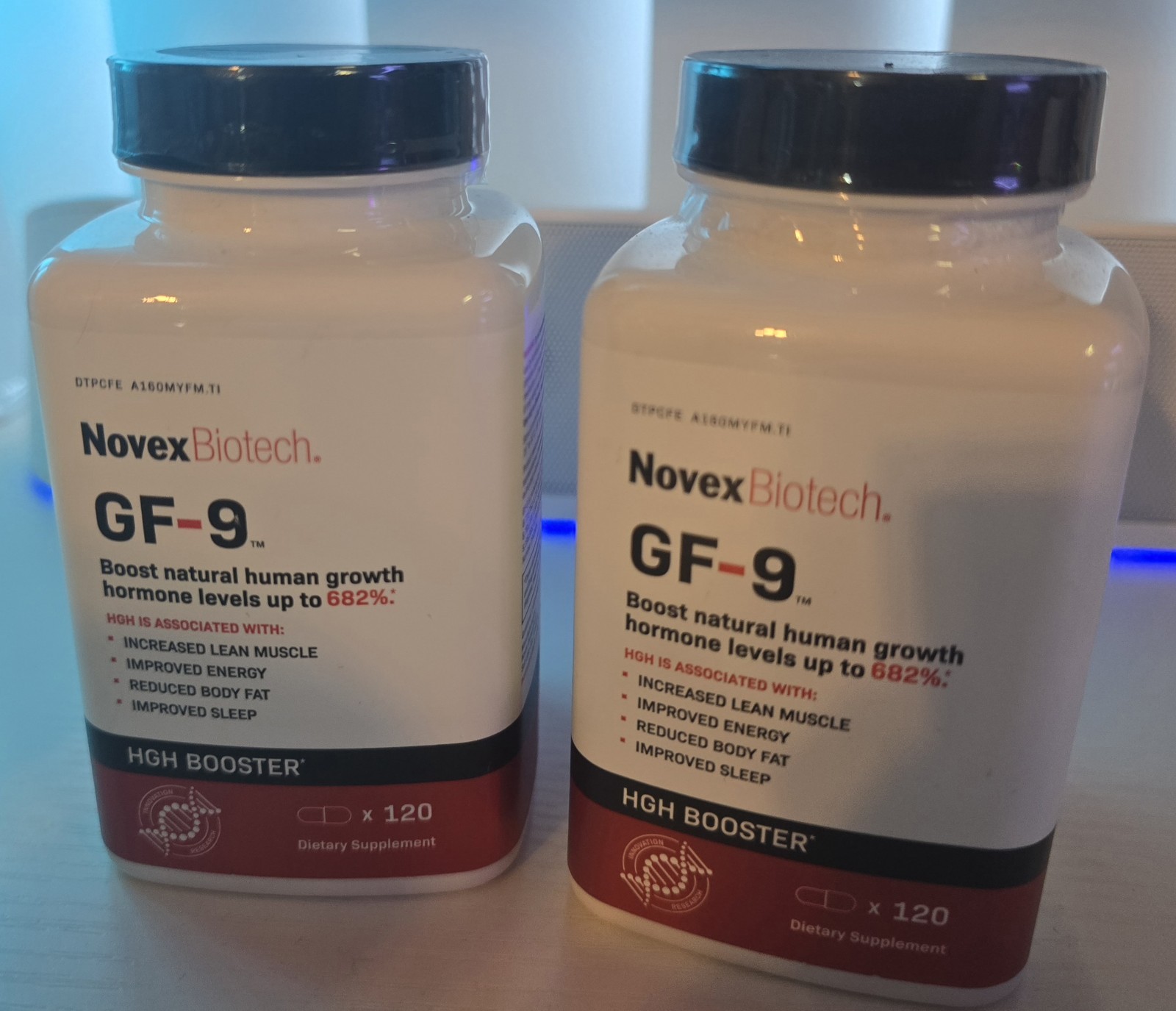 Novex Biotech H G H Growth Booster GF-9 120 Caps X 2 Bottles Exp 05/2028
