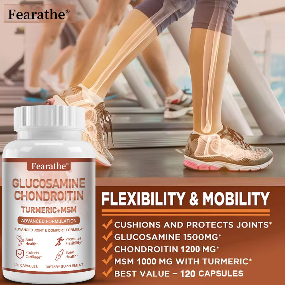 Glucosamine Chondroitin Turmeric, MSM 4200mg – Triple Strength Joint Support