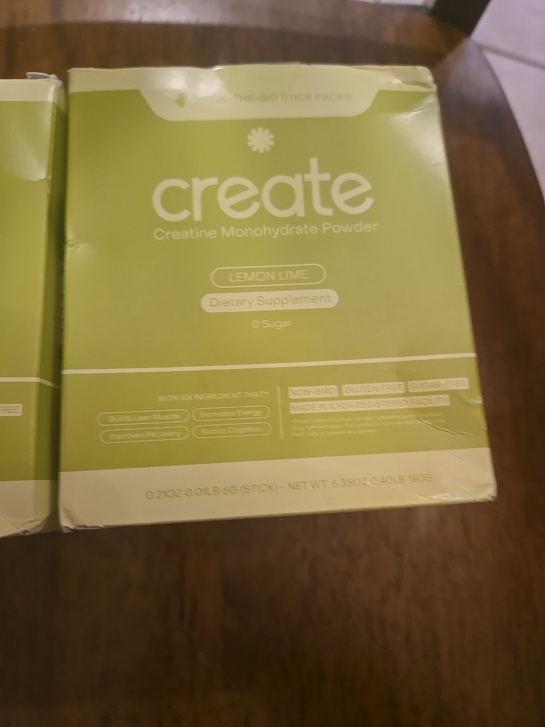 Lot Of 2Creatine Monohydrate On-The-Go Stick Packs – Lemon Lime (30 Stick Packs)