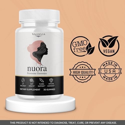 Valdivia Feminine Balance 30 Gummies Daily Wellness Supplement Made in USA