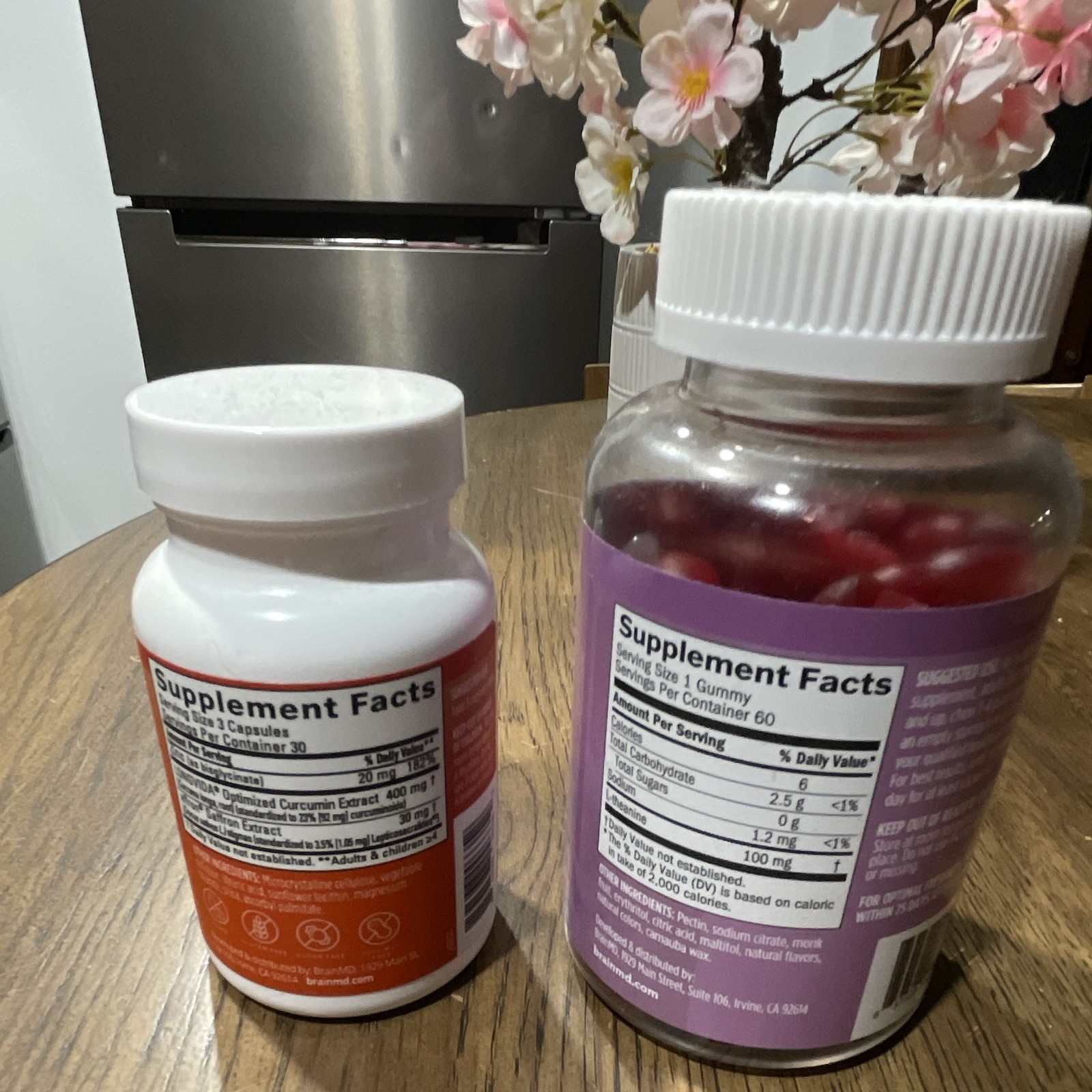 BrainMD Happy Saffron Plus 90 Vegan Caps + L-Theanine Gummies