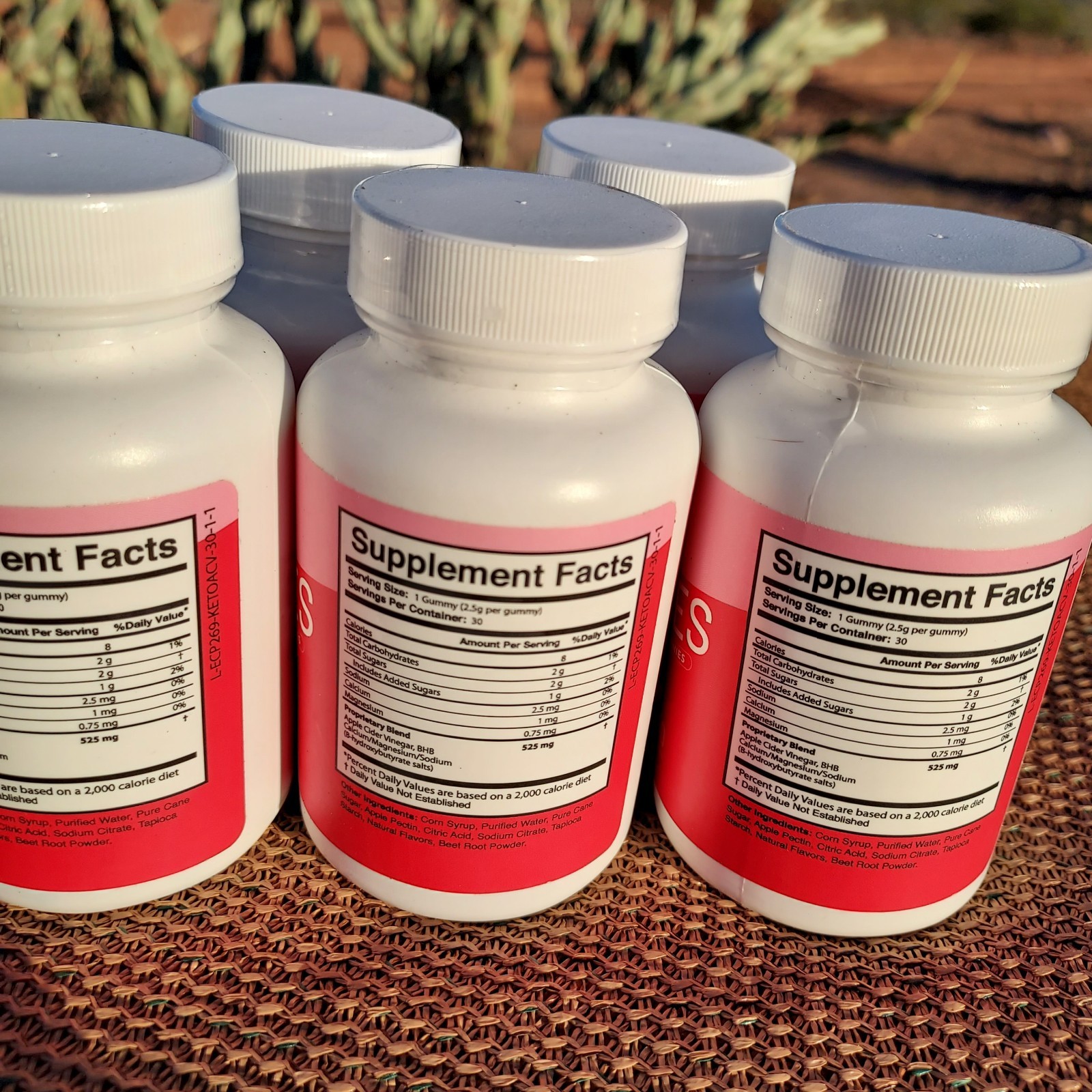 5 x Lipo Gummies Apple Cider Vinegar 30 Gummies NEW, Sealed Exp 8/26