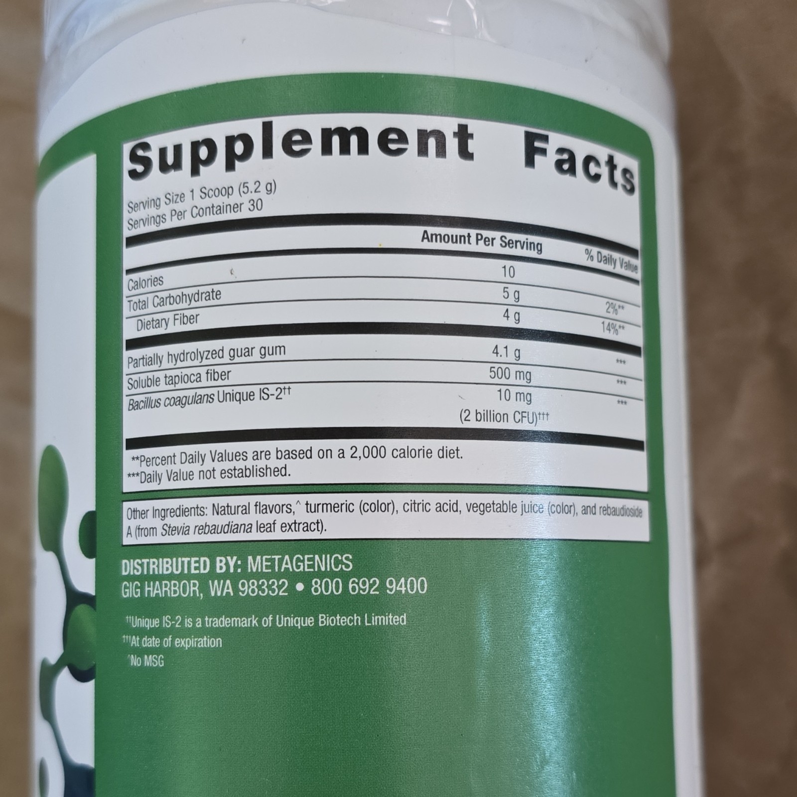 Metagenics UltraFlora Fiber Prebiotic + Probiotic Orange 5.46 oz Exp 01/2028
