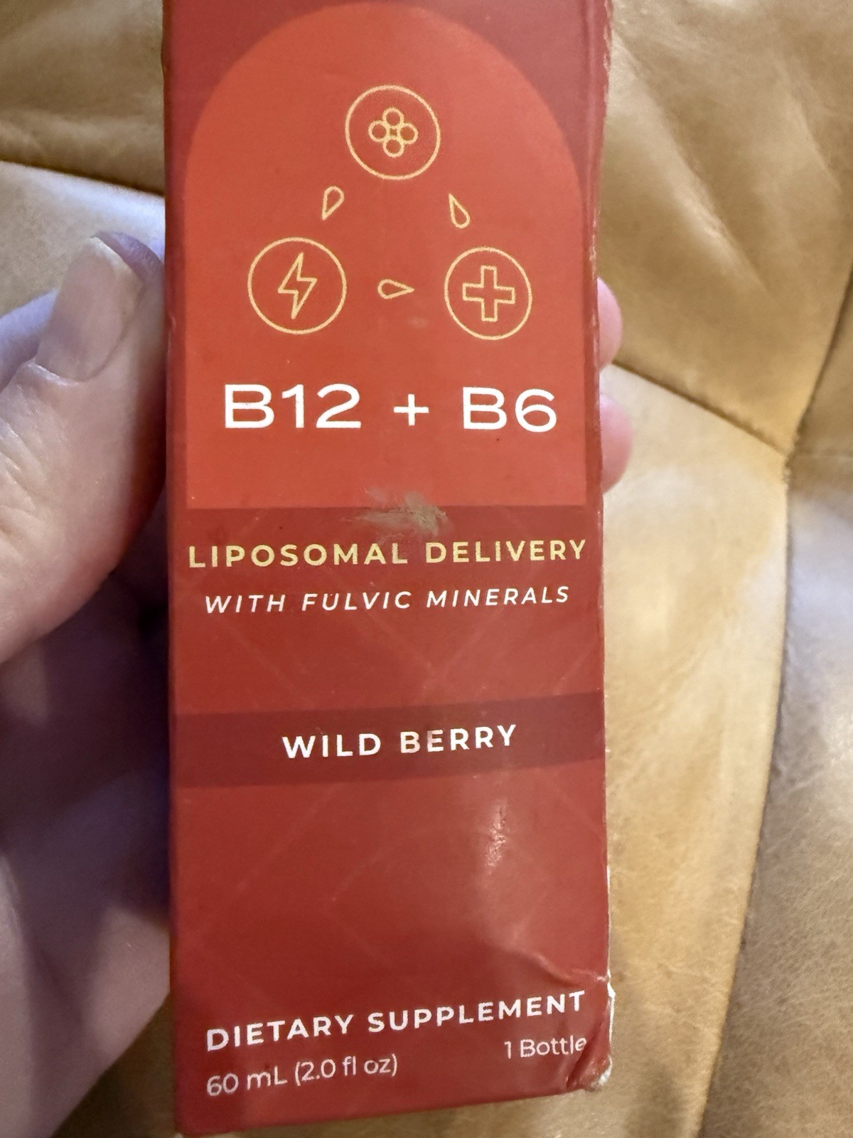 CYMBIOTIKA Vitamin B12 + B6 Liposomal Fulvic Minerals Wild Berry 60-mL Liquid