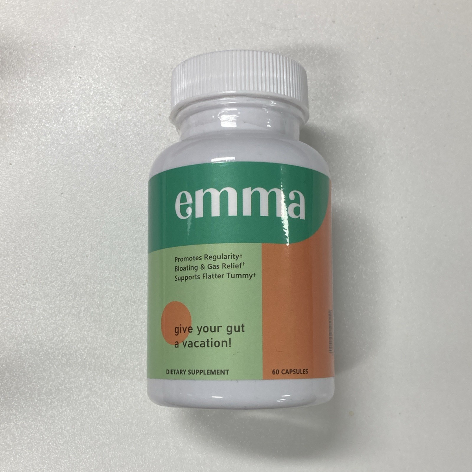 emma Dietary Supplement Digestive Support Gas & Bloating Relief 60 Capsules