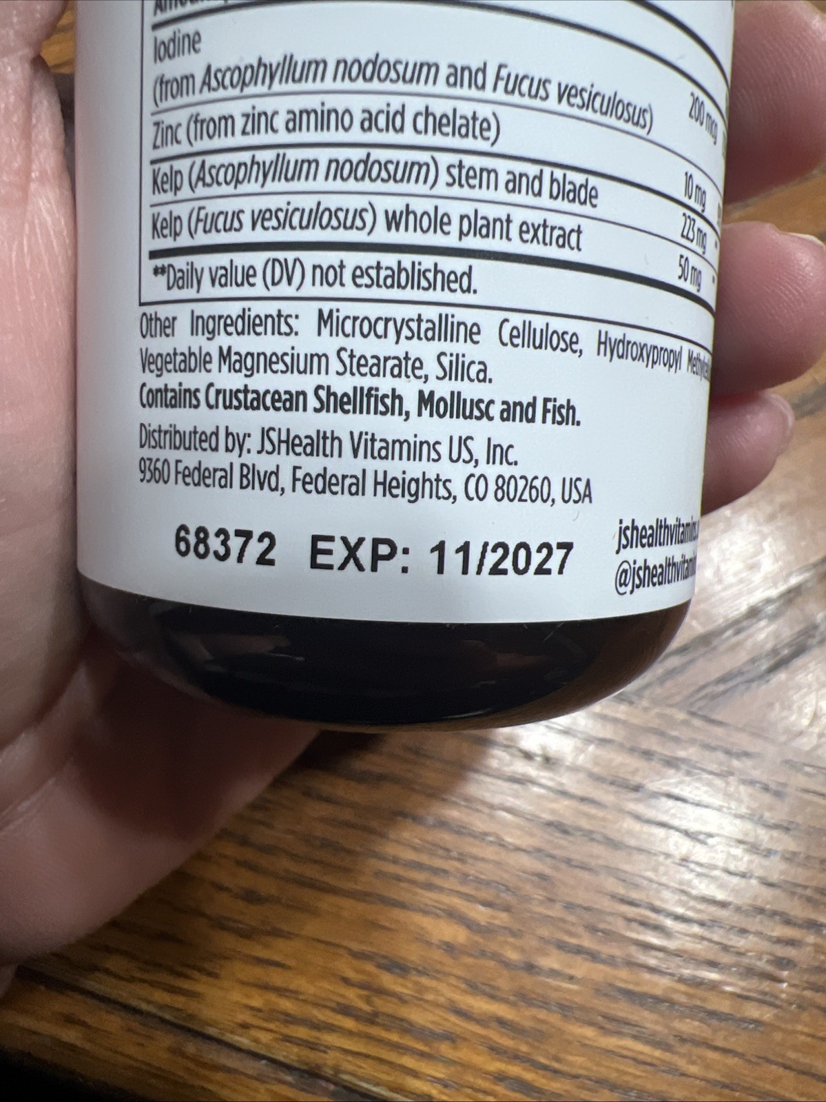JSHealth Hair + Energy 30 Capsules Supplement, Black/Amber Bottle