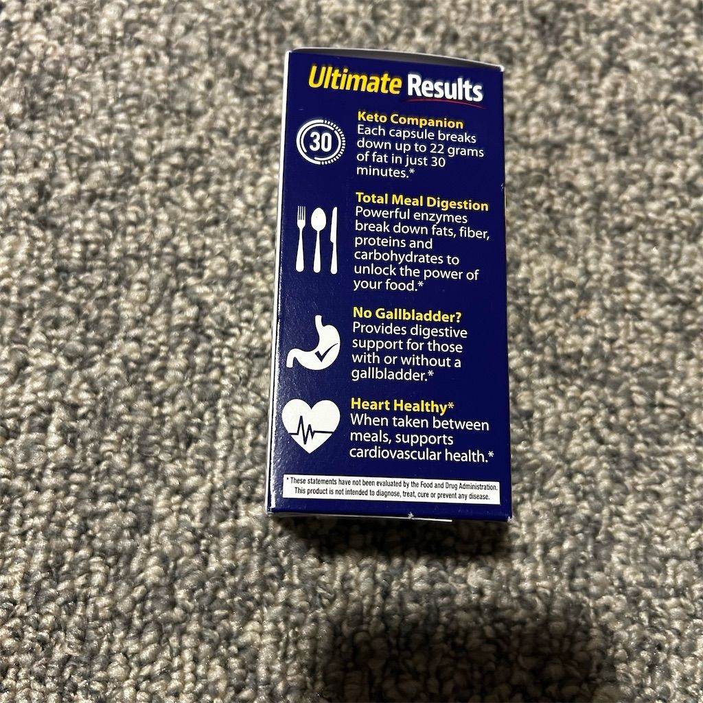 Enzymedica Lypo Gold Digestive Enzyme 60 Capsules Vegan, Kosher