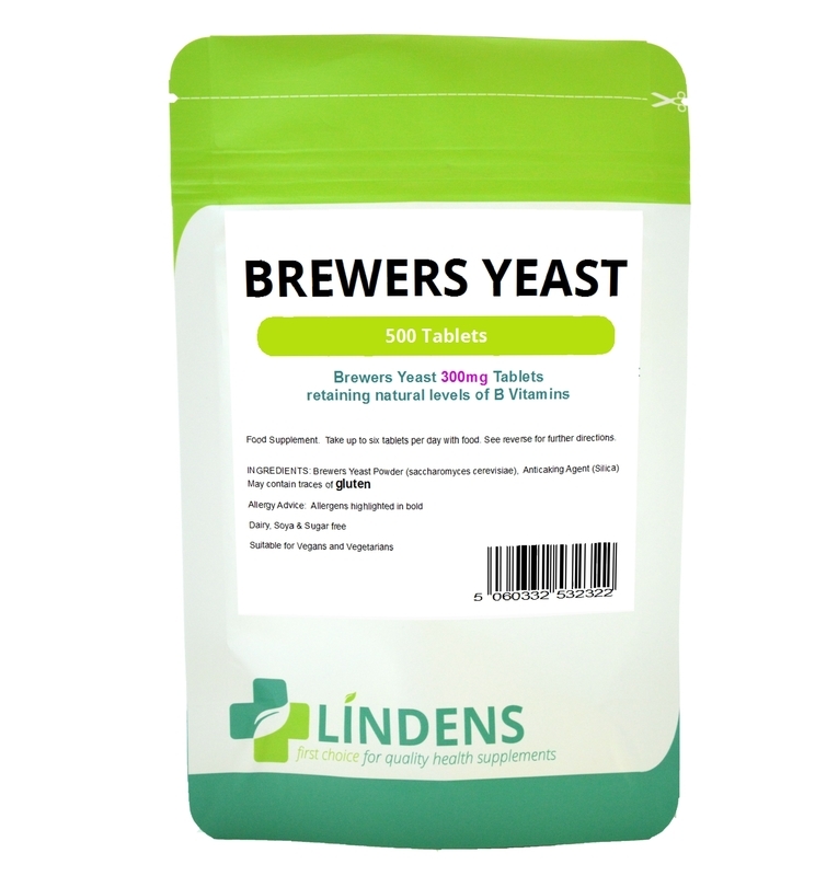 Brewer’s Yeast 300mg 500 Tablets Vitamin B B1 B2 B5 B6 Biotin Probiotic Brewers