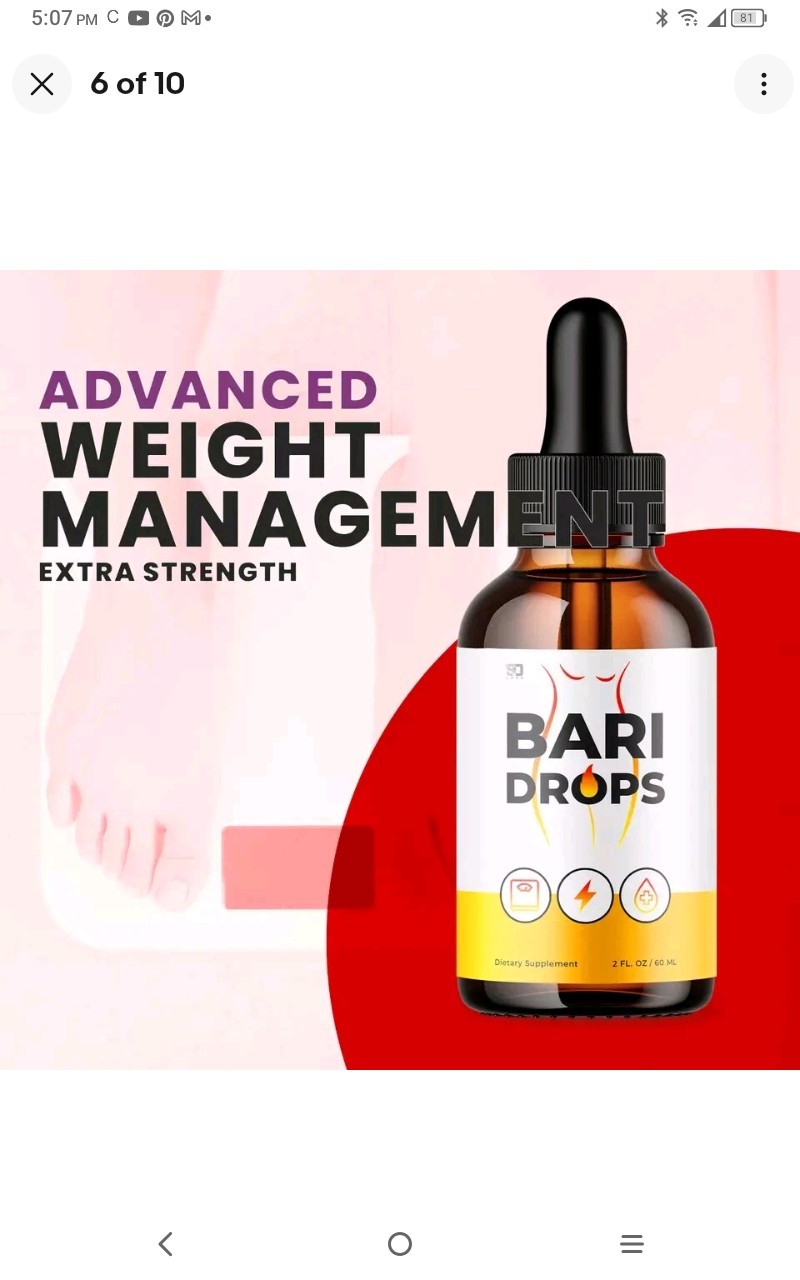 Bari Drops Dietary Supplement Liquid Drops 2 fl oz (60 mL) Nutritional Formula