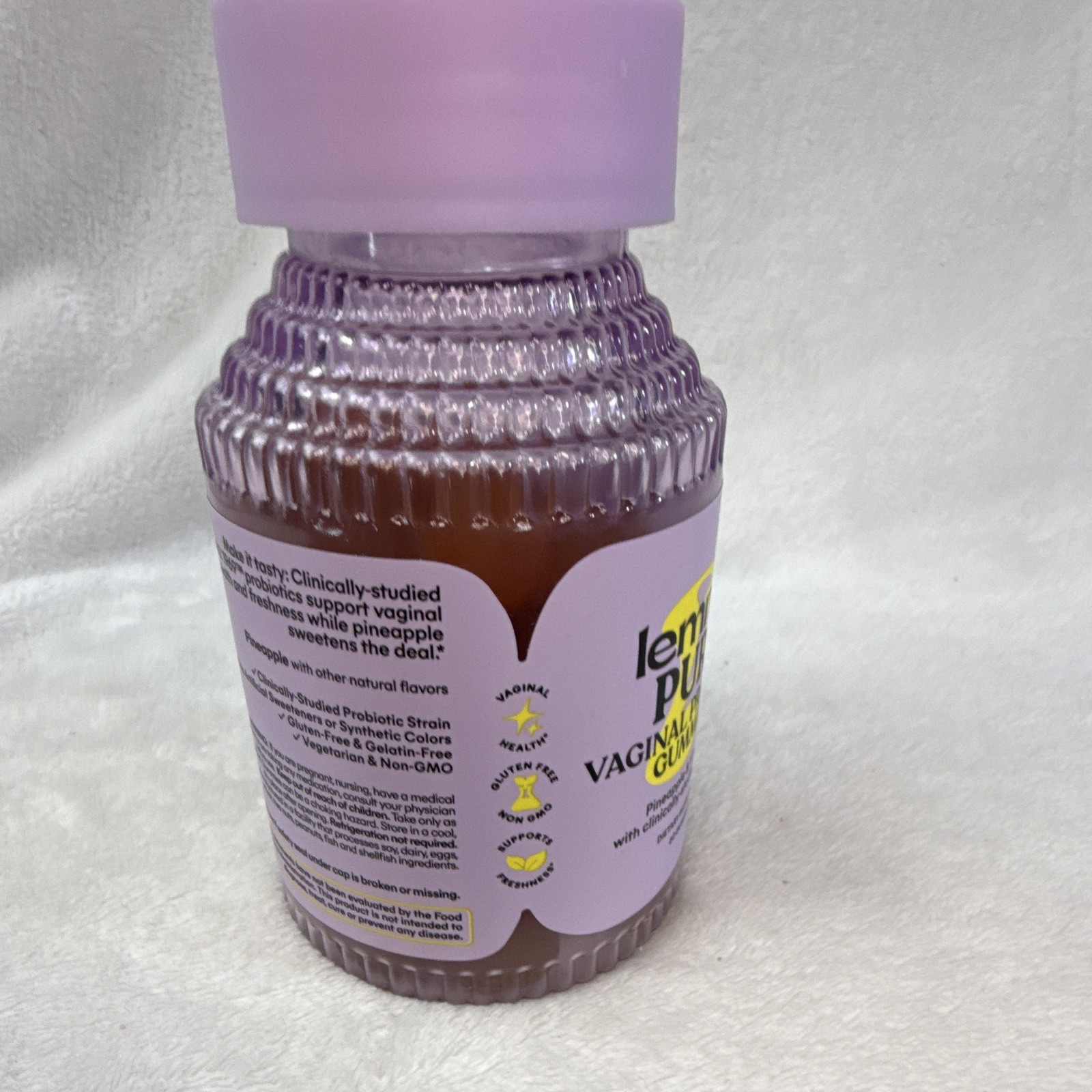 Lemme PURR Vaginal Probiotic Gummies Pineapple + Vitamin C 60 Count