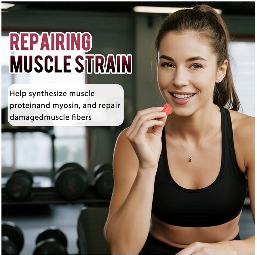 Creatine Monohydrate Gummies, 5000MG, Sugar Free, Gelatin Free, Raspberry Flavor