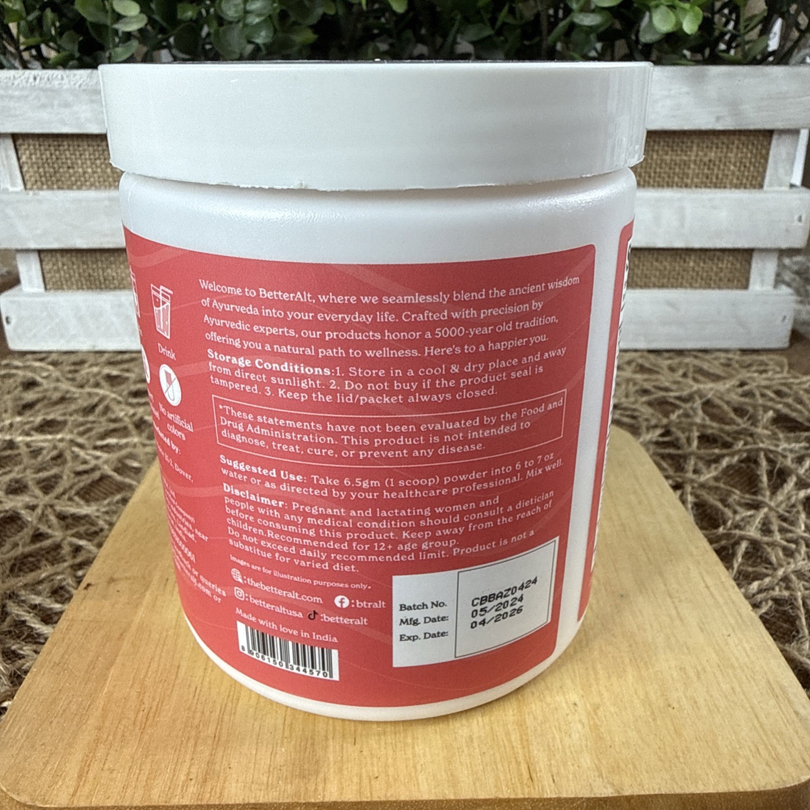 BetterAlt Eternal Youth Collagen Builder Berry Flavor Powder Supplement