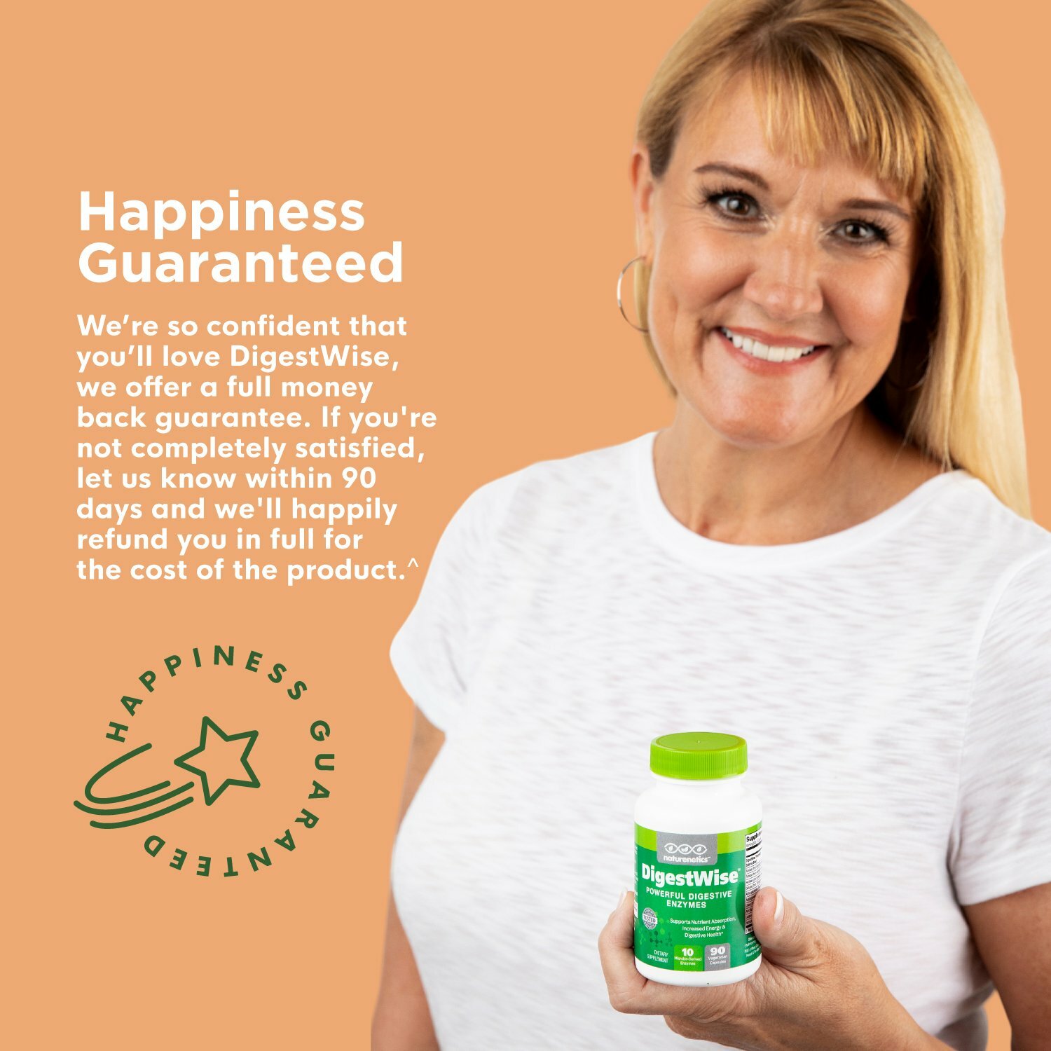 Naturenetics DigestWise – Powerful Digestive Enzymes Proteolytic Vegan – Tested