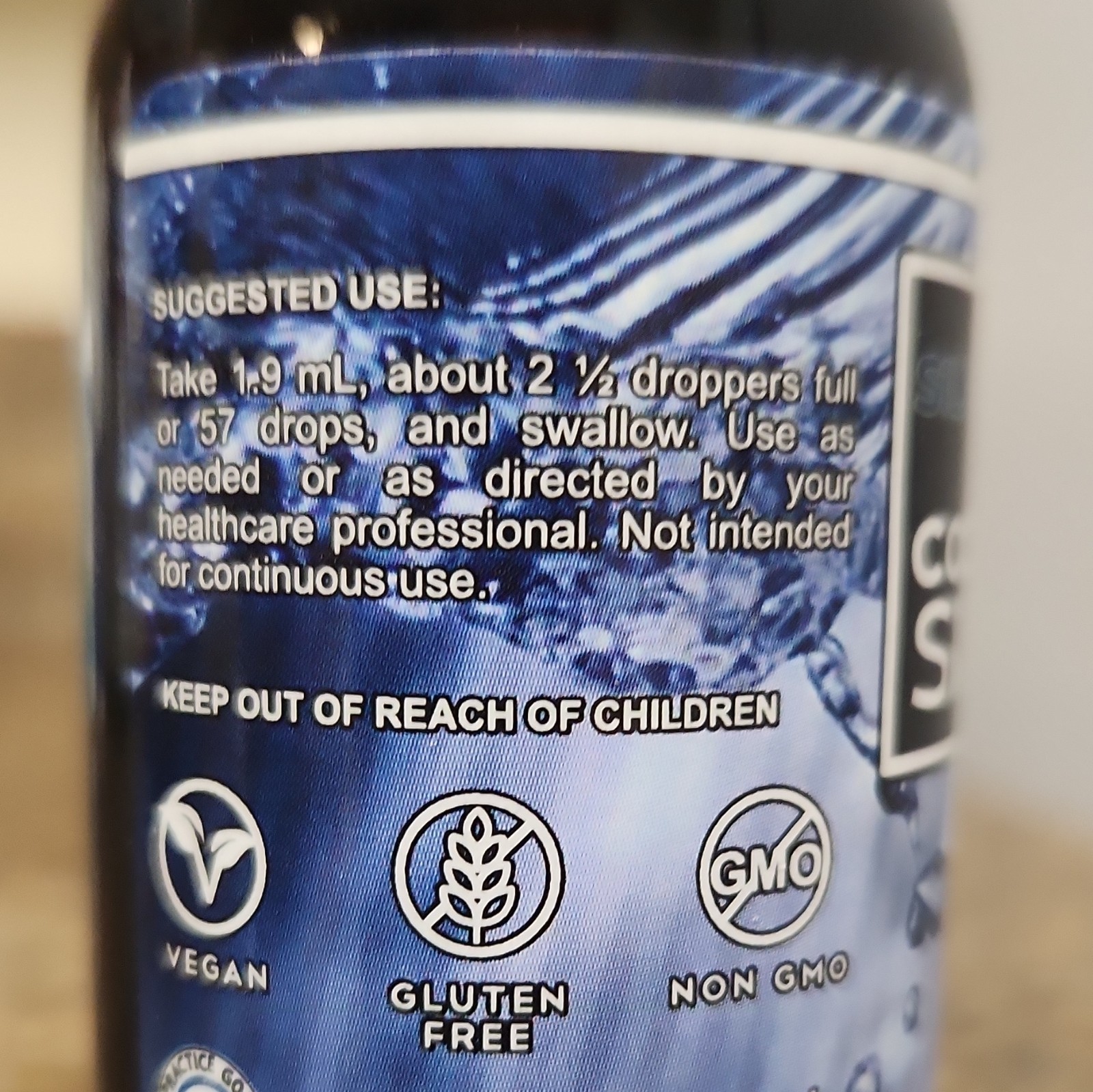 Silver Salu Colloidal Silver 30 PPM Liquid Drops Vegan Gluten-Free Non-GMO