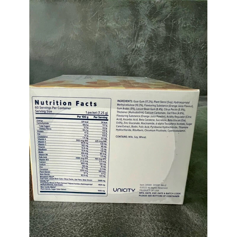 BIOS LIFE S Natural Fiber Complex Vitamin Balanced Nutrition Sugar Good Fat x60