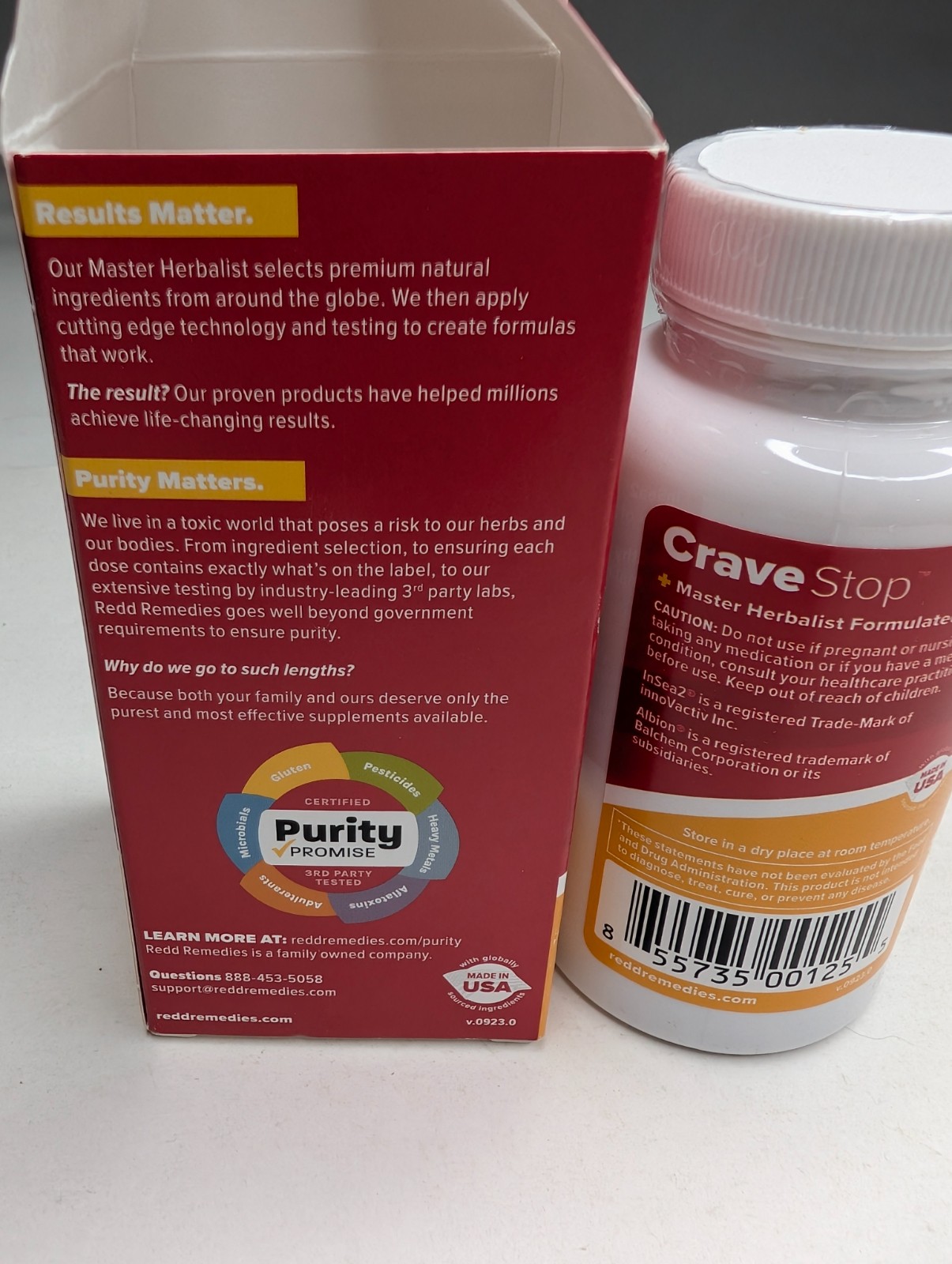 Redd Remedies Crave Stop Supplement 60 Capsules Exp 01/2027 Glucose Appetite