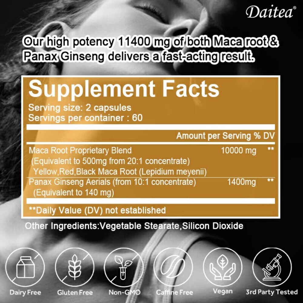 Maca Root – 10000mg – 120 Capsules – Sexual Health