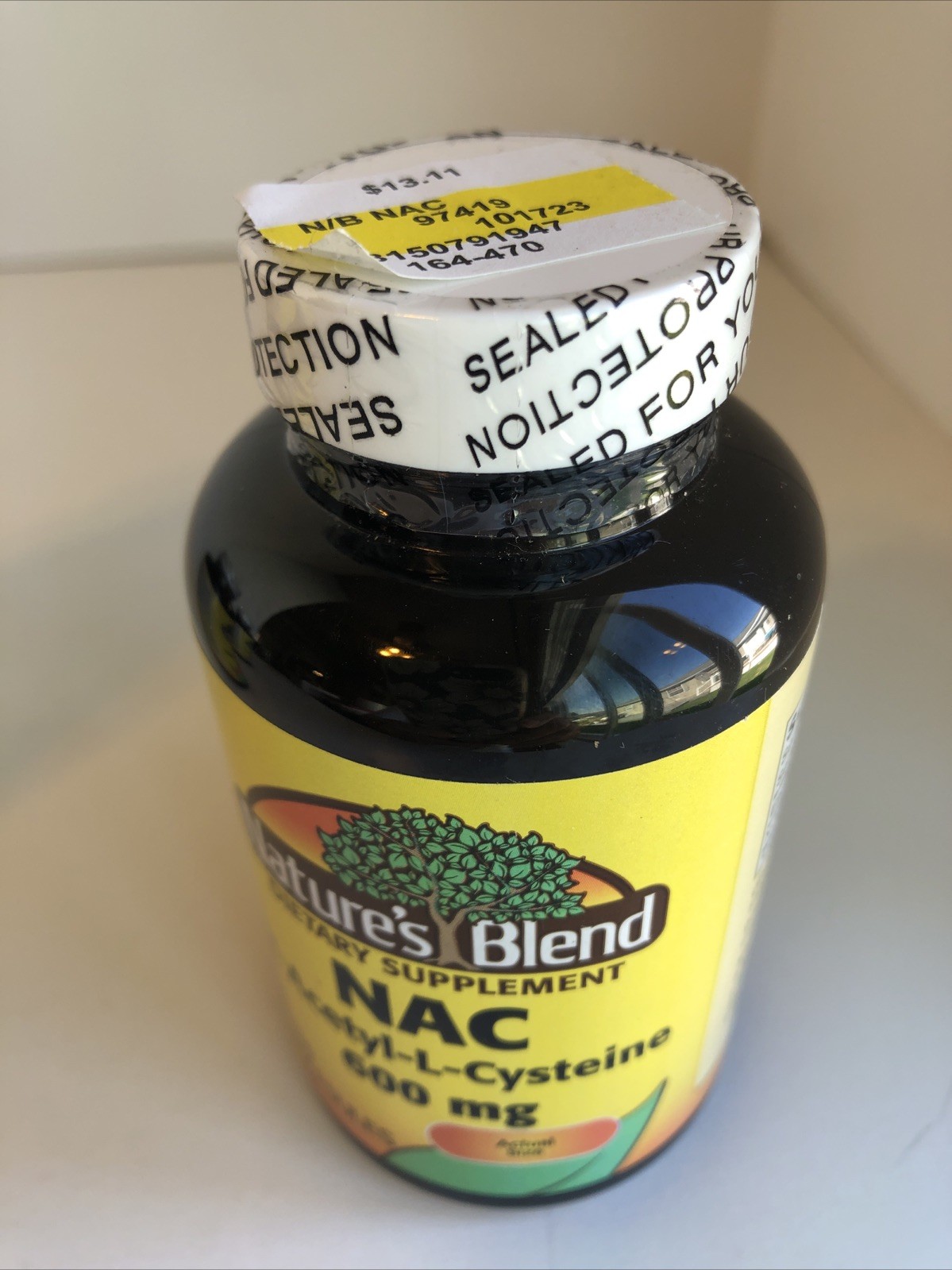 3 Bottles Nature’s Blend NAC N-Acetyl-L-Cysteine 600mg 100ct Capsules Each