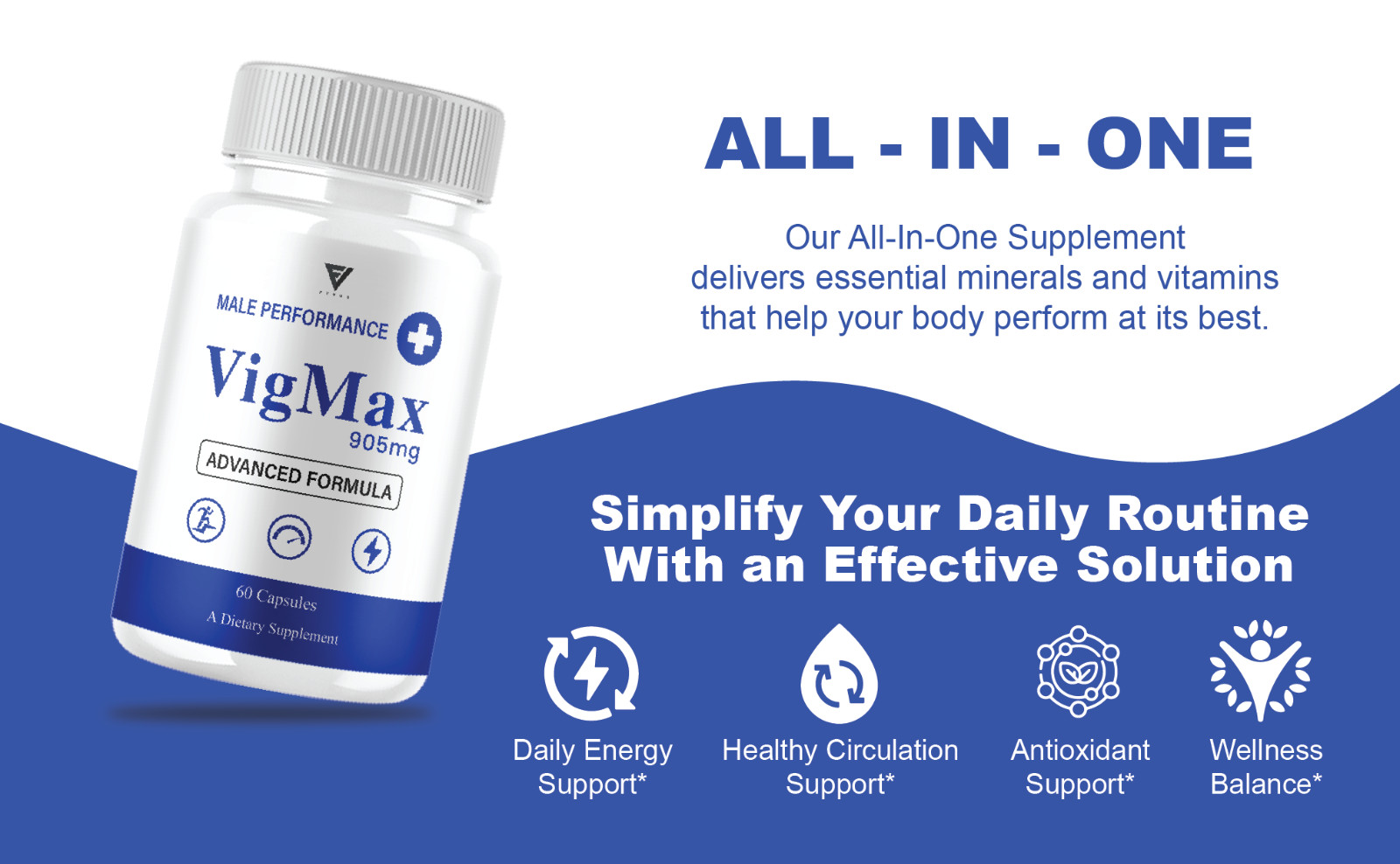(3 Pack) Vigmax Male Capsules, VigMax Health Support (180 Capsules)