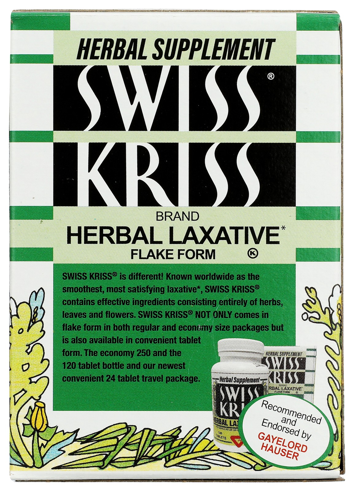 Herbal Laxative Flake By Swiss Kriss 1.5 Oz 1 Pack