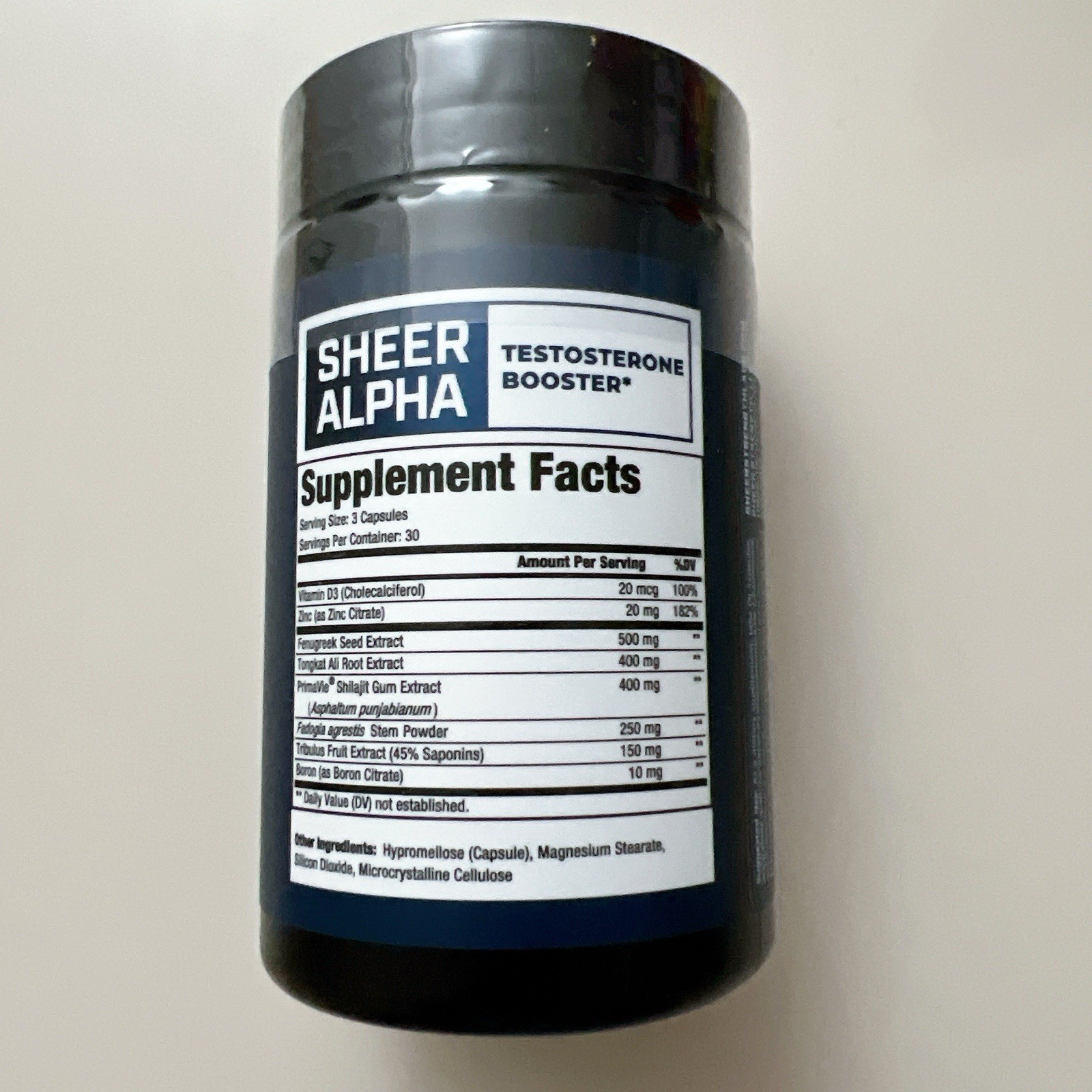 Testosterone Booster for Men – Sheer Alpha T-Booster 90 Capsules EXP 05/2028