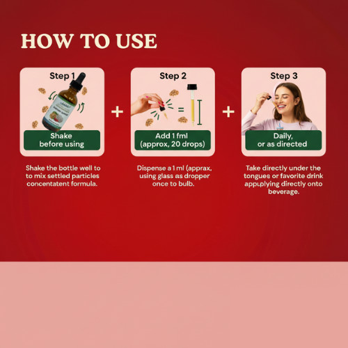 Organic Ear Health Liquid Drops Lion’s Mane Ginkgo Astragalus Hawthorn Berry