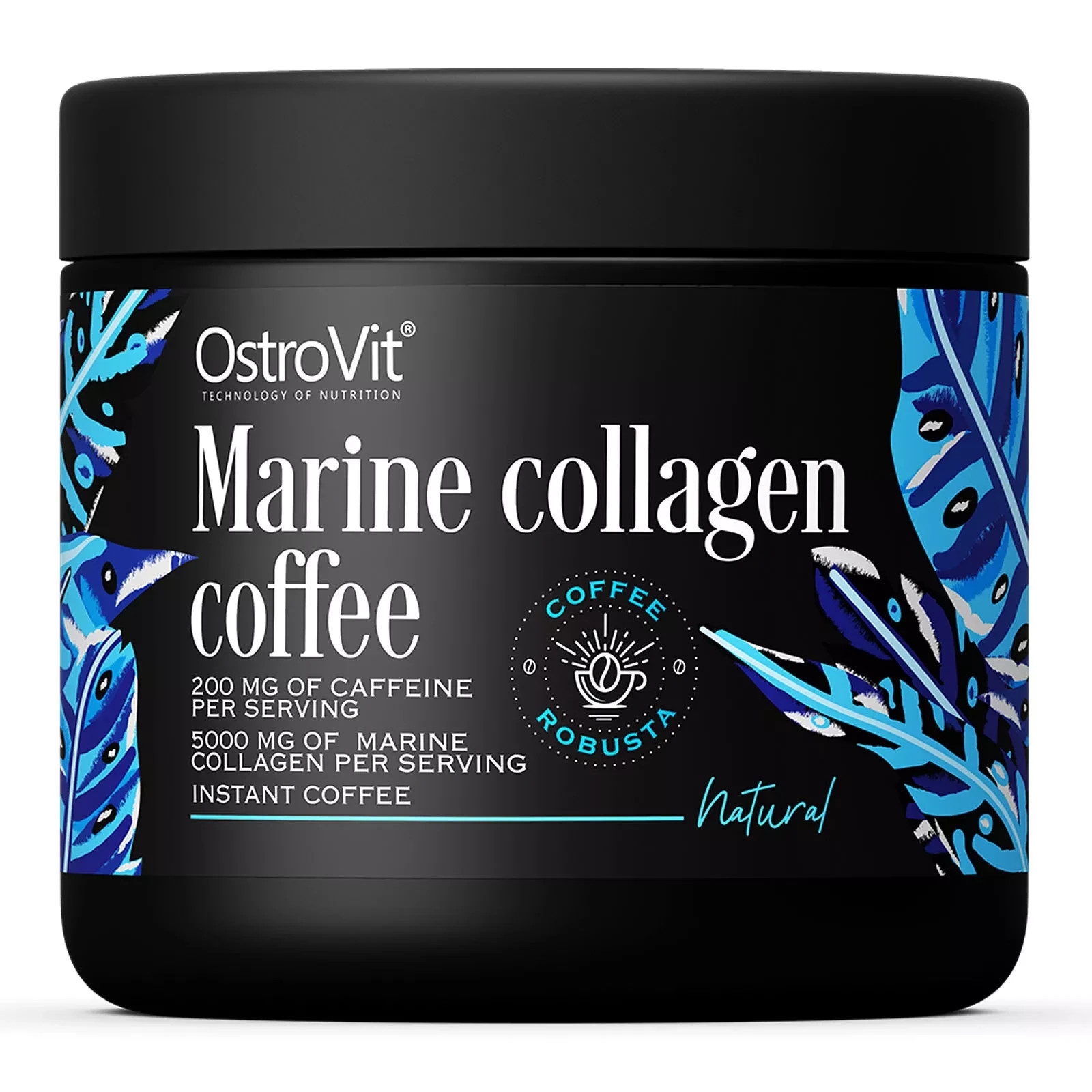 MARINE COLLAGEN COFFEE – 150g – 200 mg caffeine – collagen, top skin condition