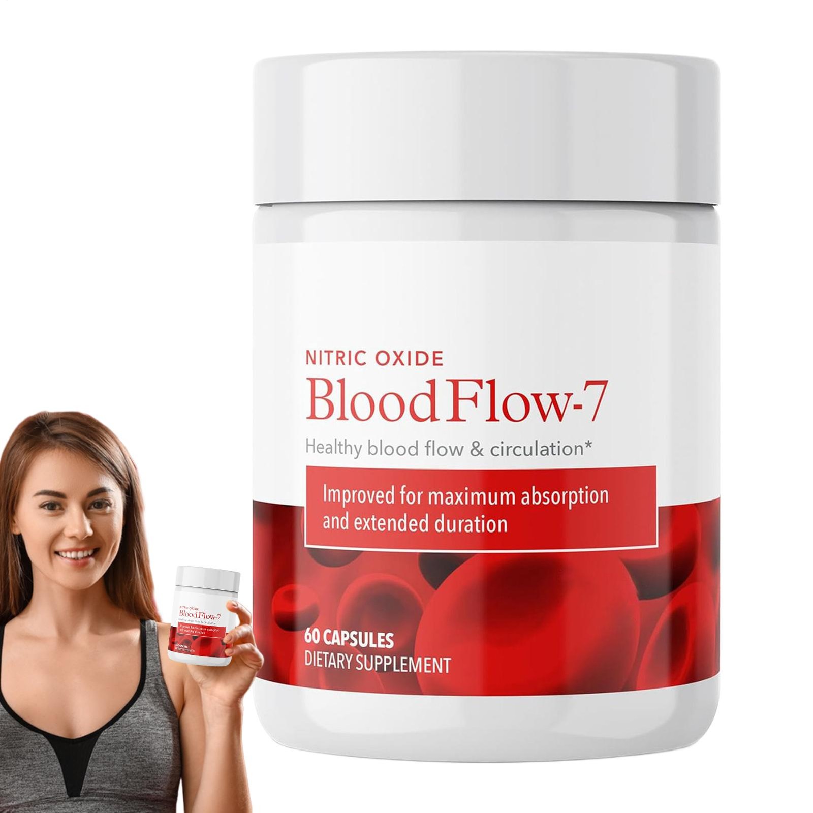 Juvenon Blood Flow-7 Nitric Oxide Dietary S – 60 CT Nitric Oxide Supplements