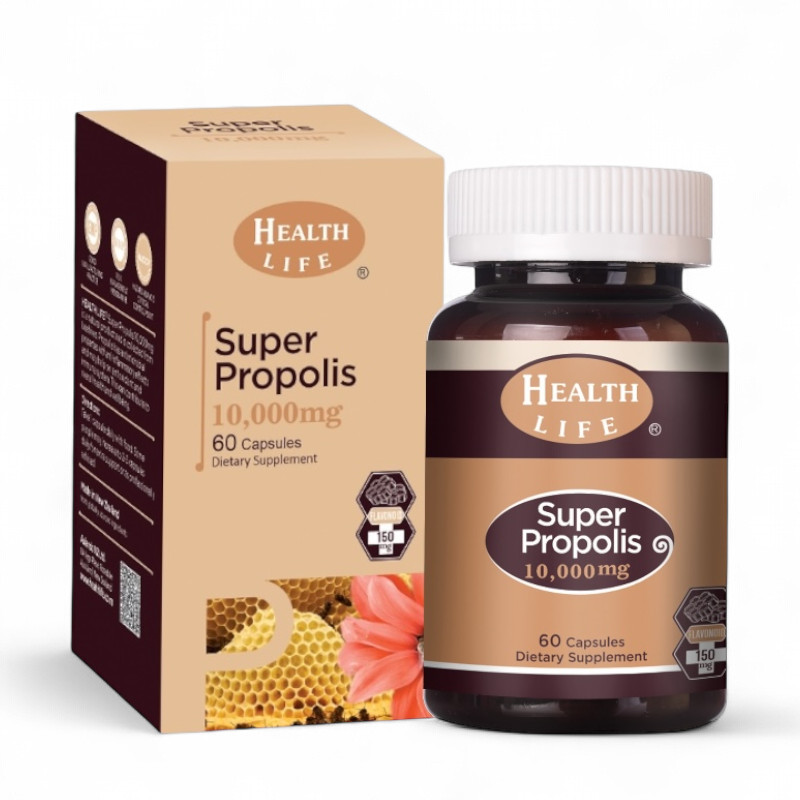 [Health Life] Super Propolis 10000mg 60 Capsules Immune Support