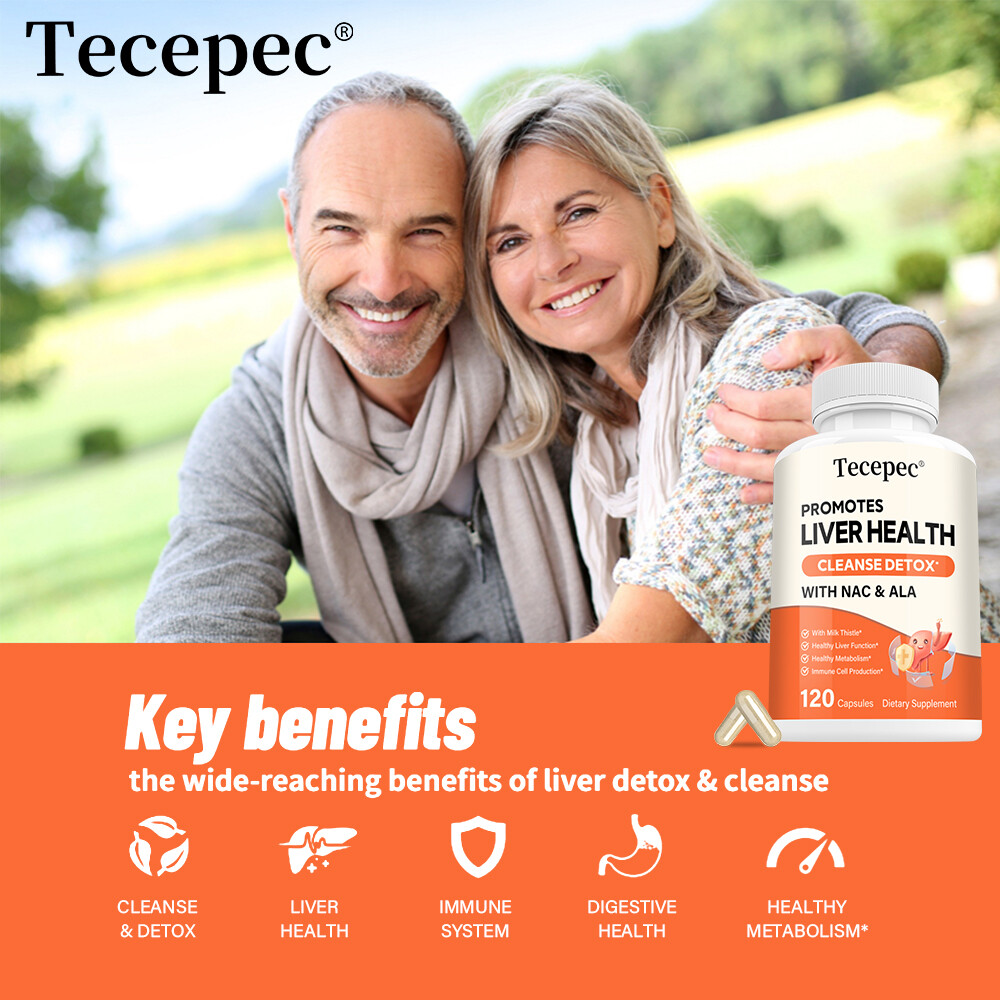 Liver Support, Cleanse Detox Repair Health Milk Thistle N-Acetyl L-Cysteine ALA