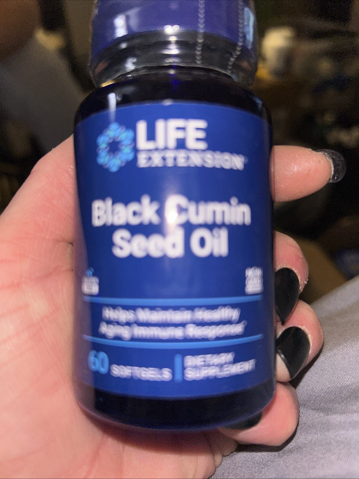 Life Extension BLACK CUMIN SEED OIL 60 SOFTGELS Exp. 05/27