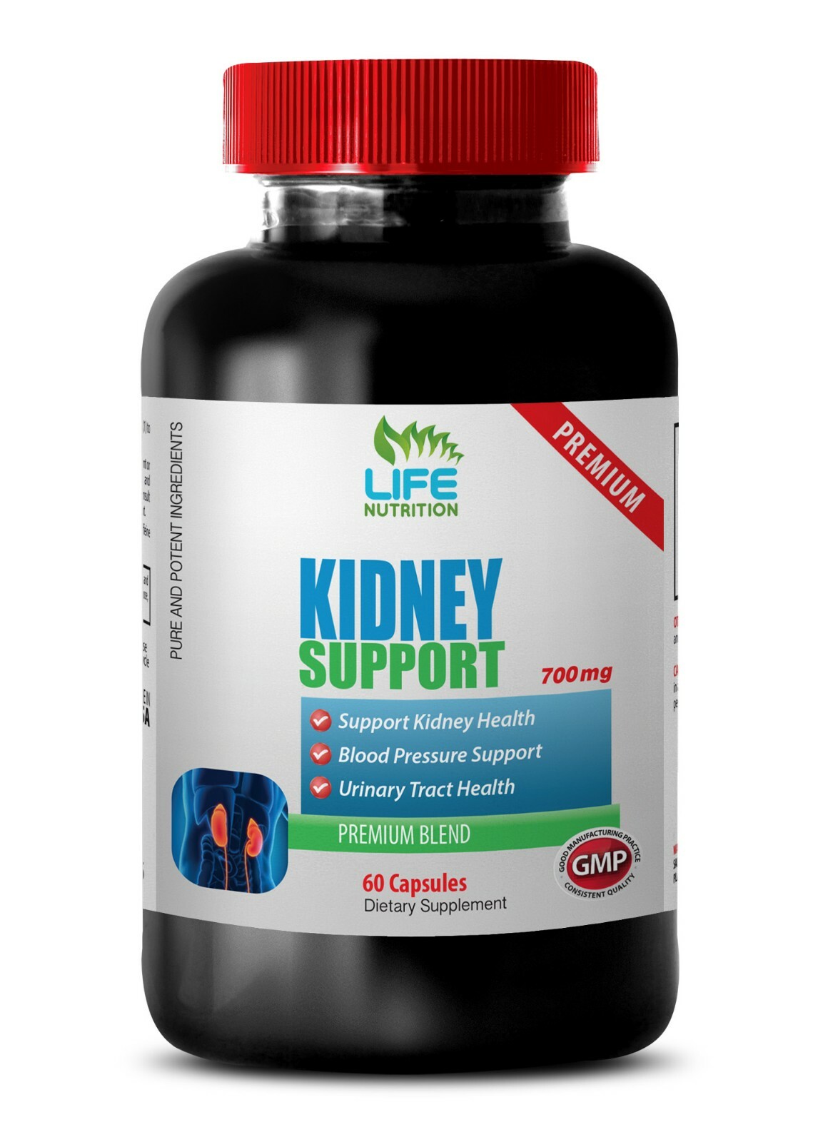 urinary tract health – KIDNEY SUPPORT FORMULA 700MG – natural antioxidants 1B