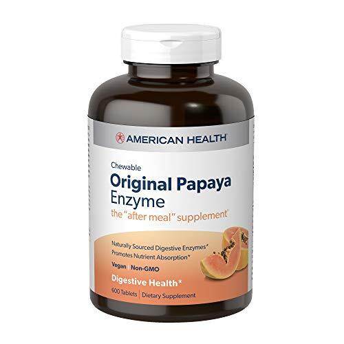 American Health Original Papaya Enzyme Chewable 600 Tablets FRESH MADE IN USA