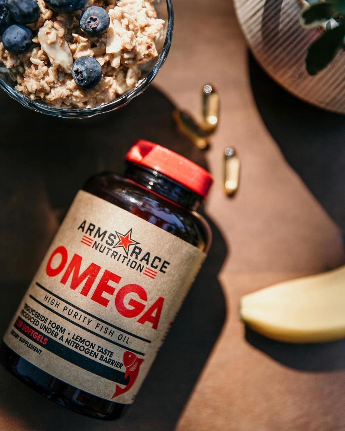 Arms Race Nutrition Omega High Purity Fish Oil – 120 Vegetable Capsules
