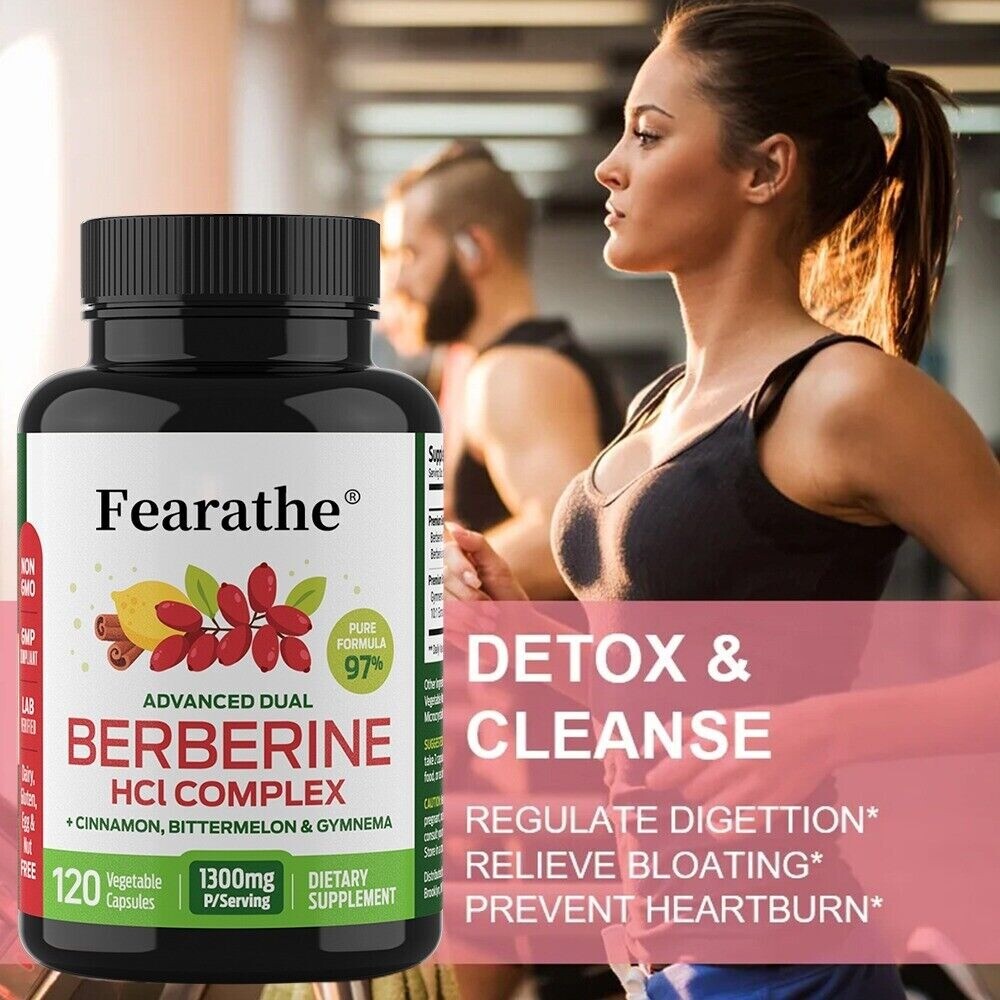 Metabolism Support Premium Berberine HCL Organic Ceylon Cinnamon Bitter Melon