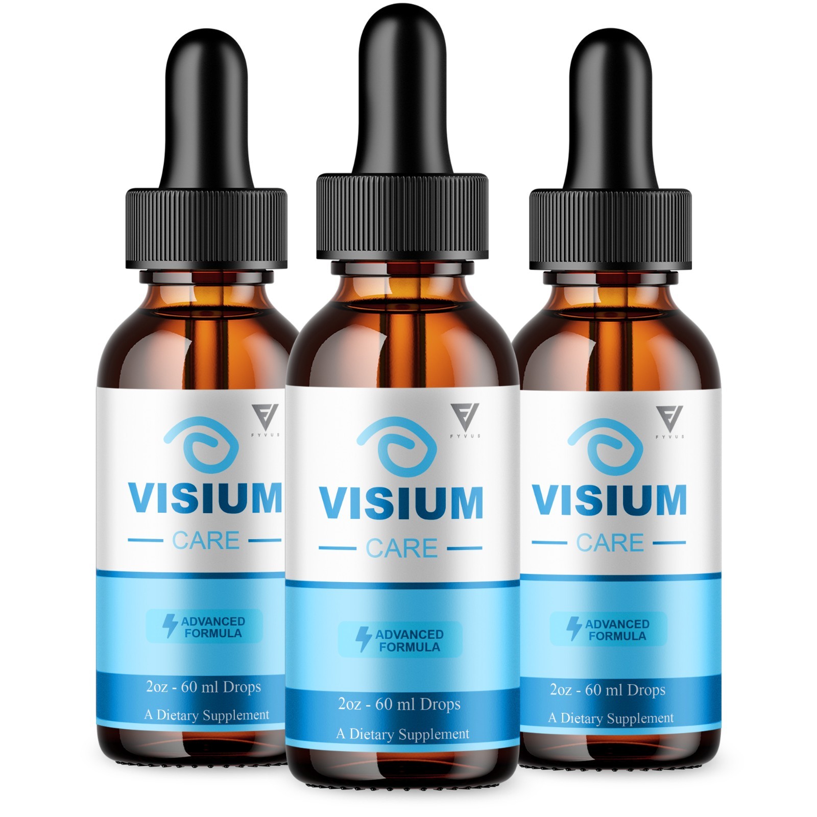 (3 Pack) Visium Care Drops, VisiumCare Advanced Vision Support Formula (6oz)
